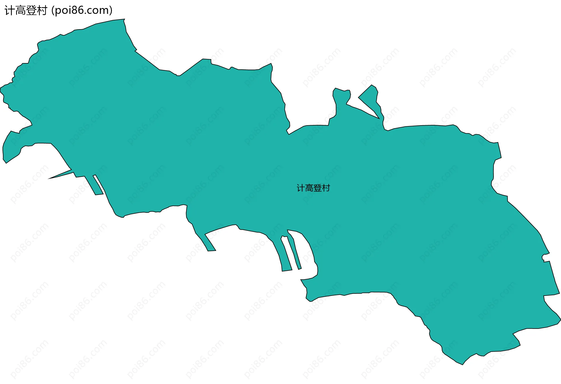 计高登村边界地图