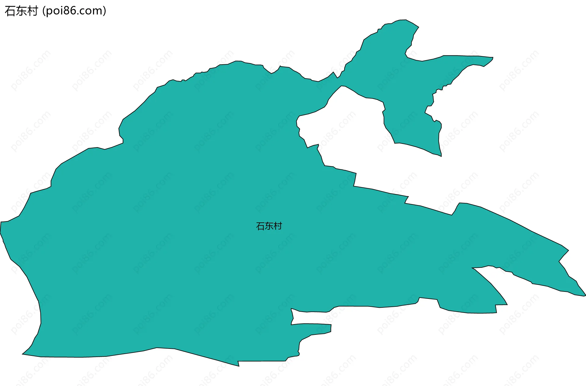 石东村边界地图