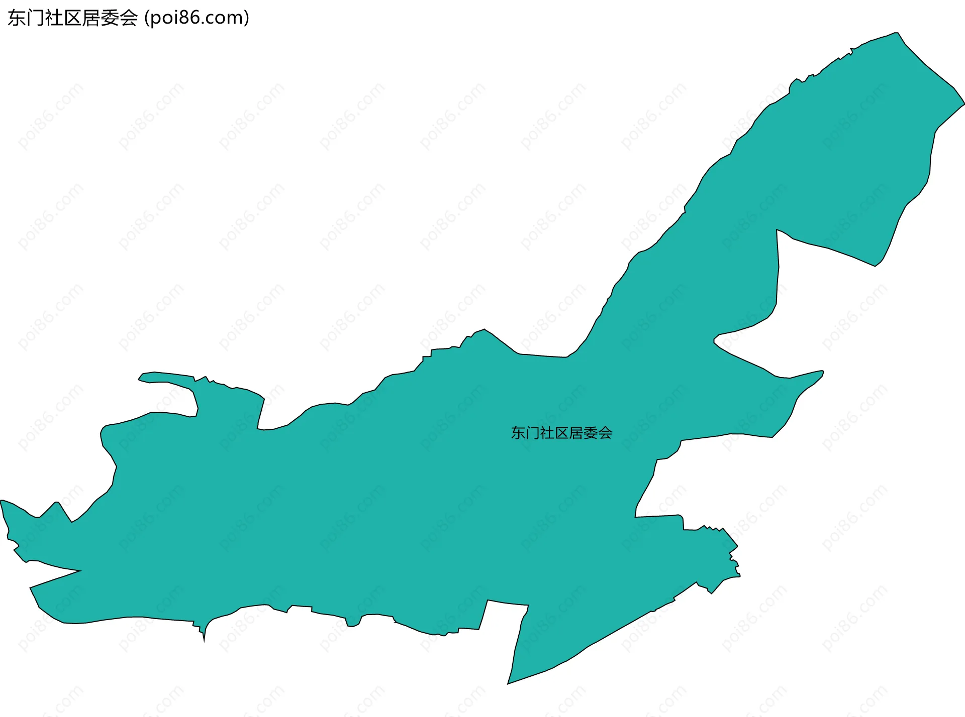 东门社区居委会边界地图