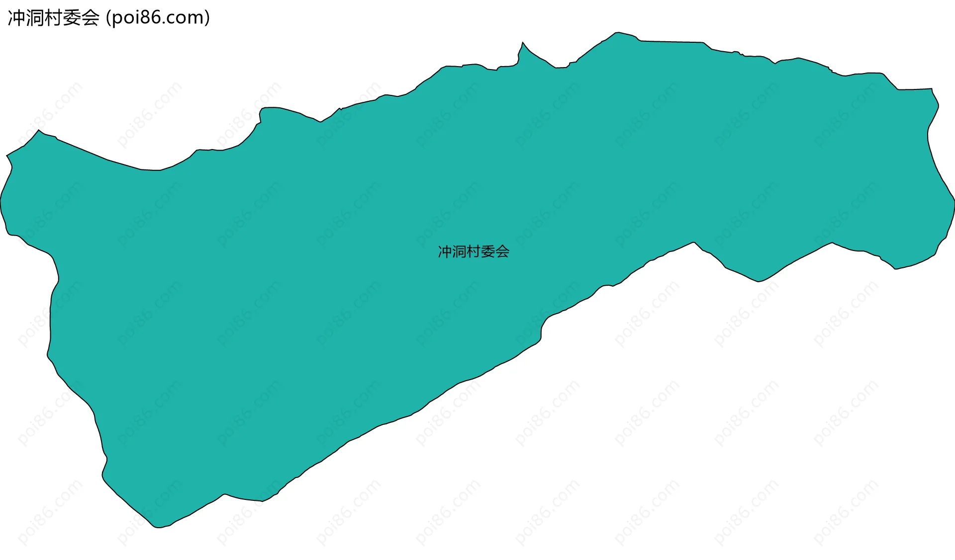 冲洞村委会边界地图