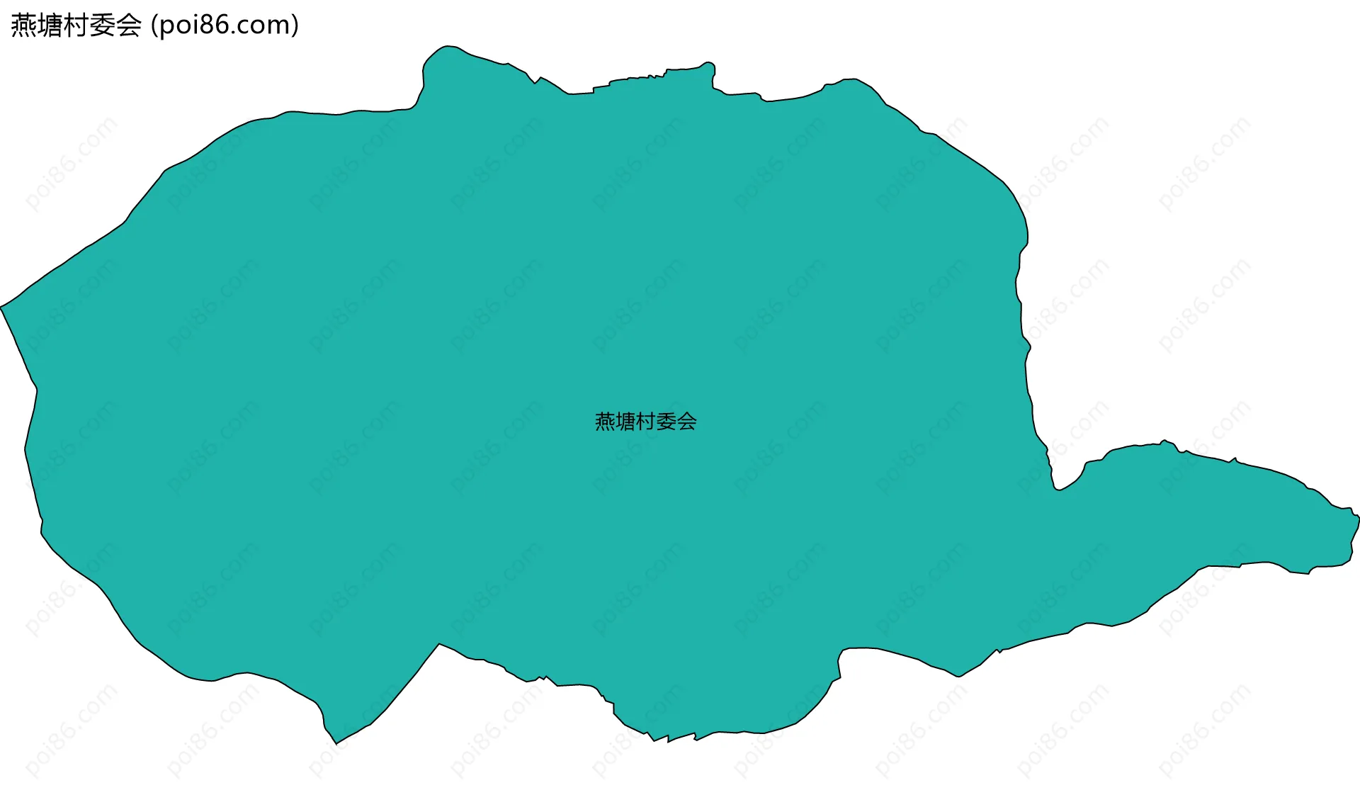 燕塘村委会边界地图