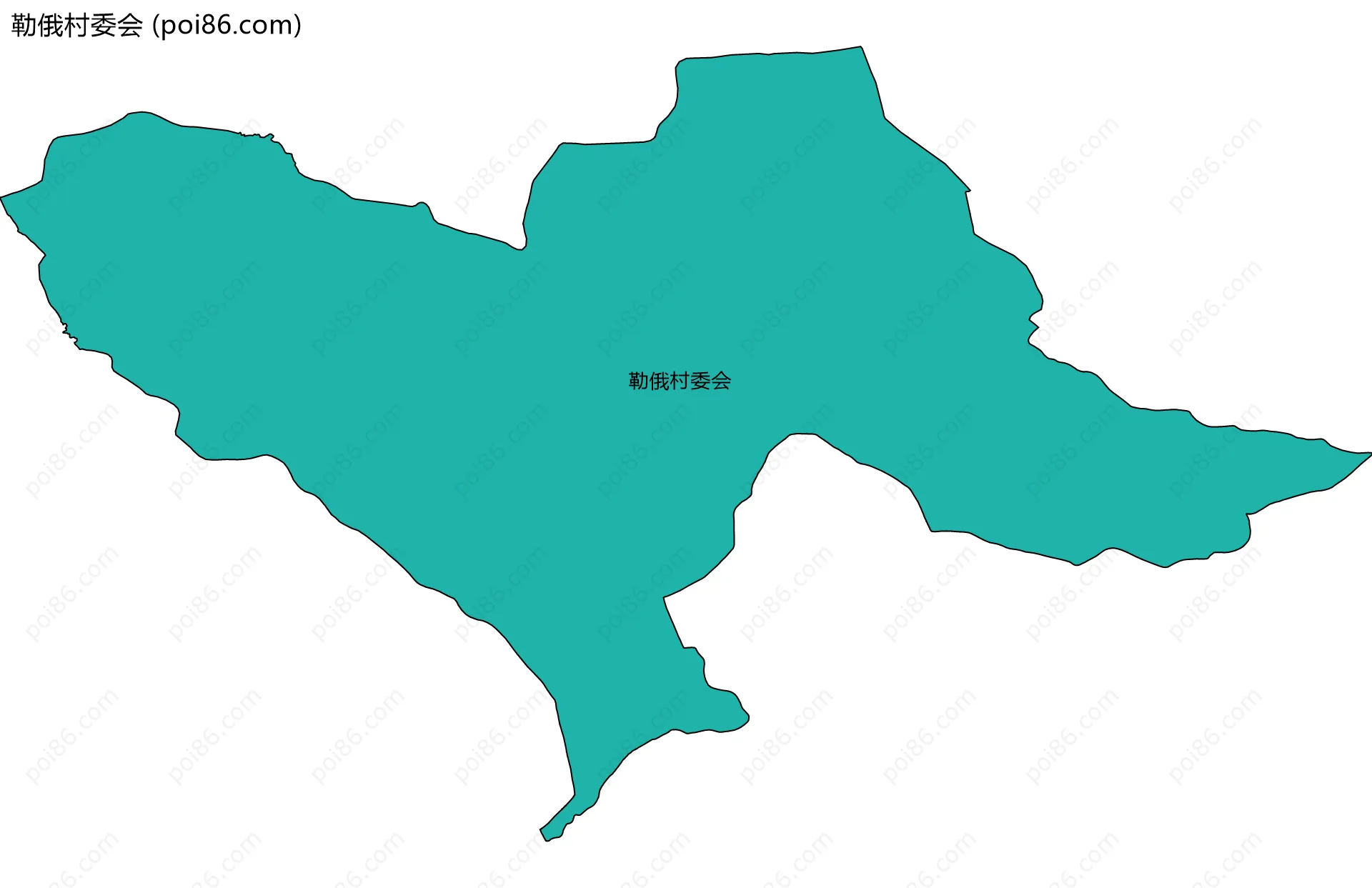 勒俄村委会边界地图