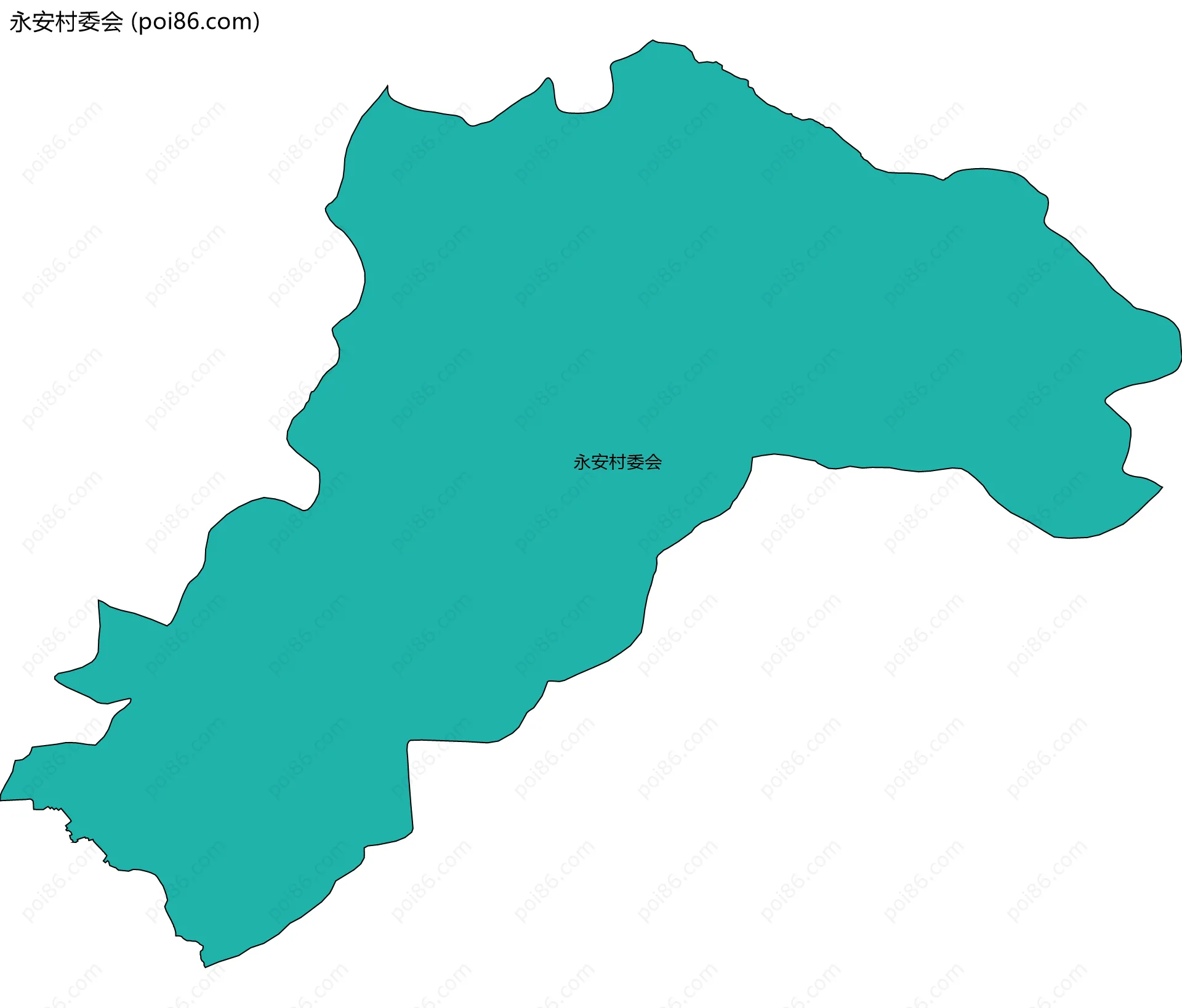 永安村委会边界地图