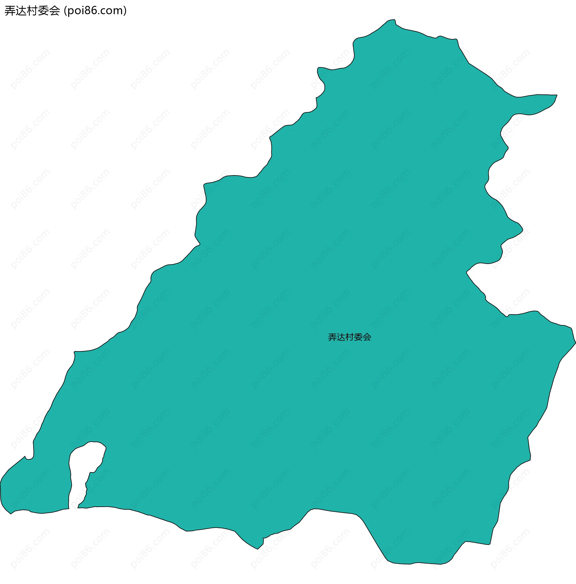 弄达村委会边界地图