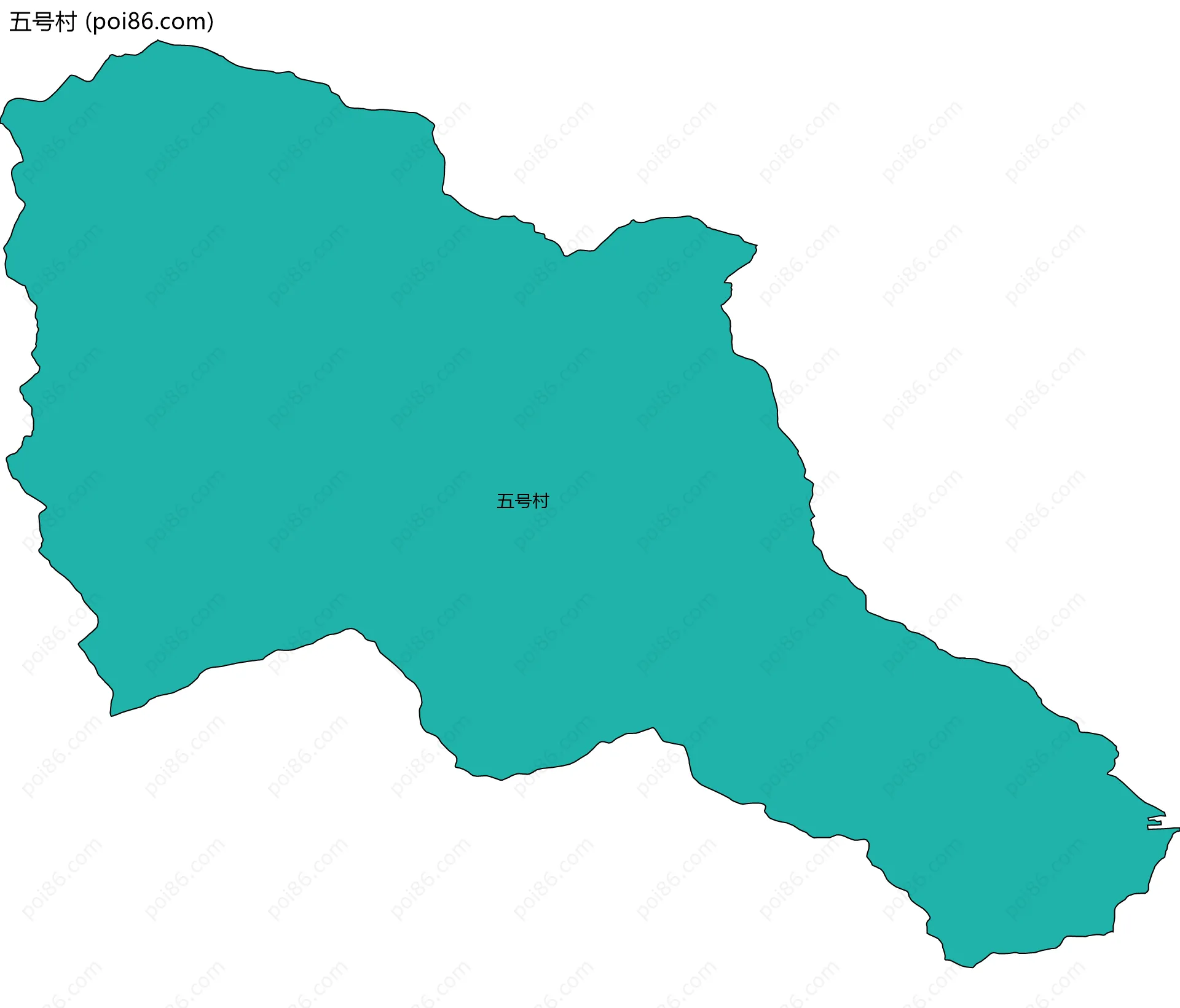 五号村边界地图