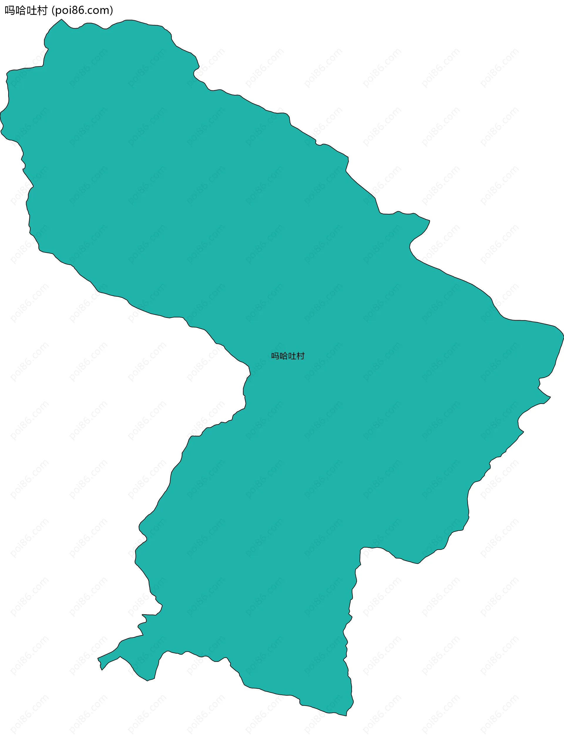 吗哈吐村边界地图