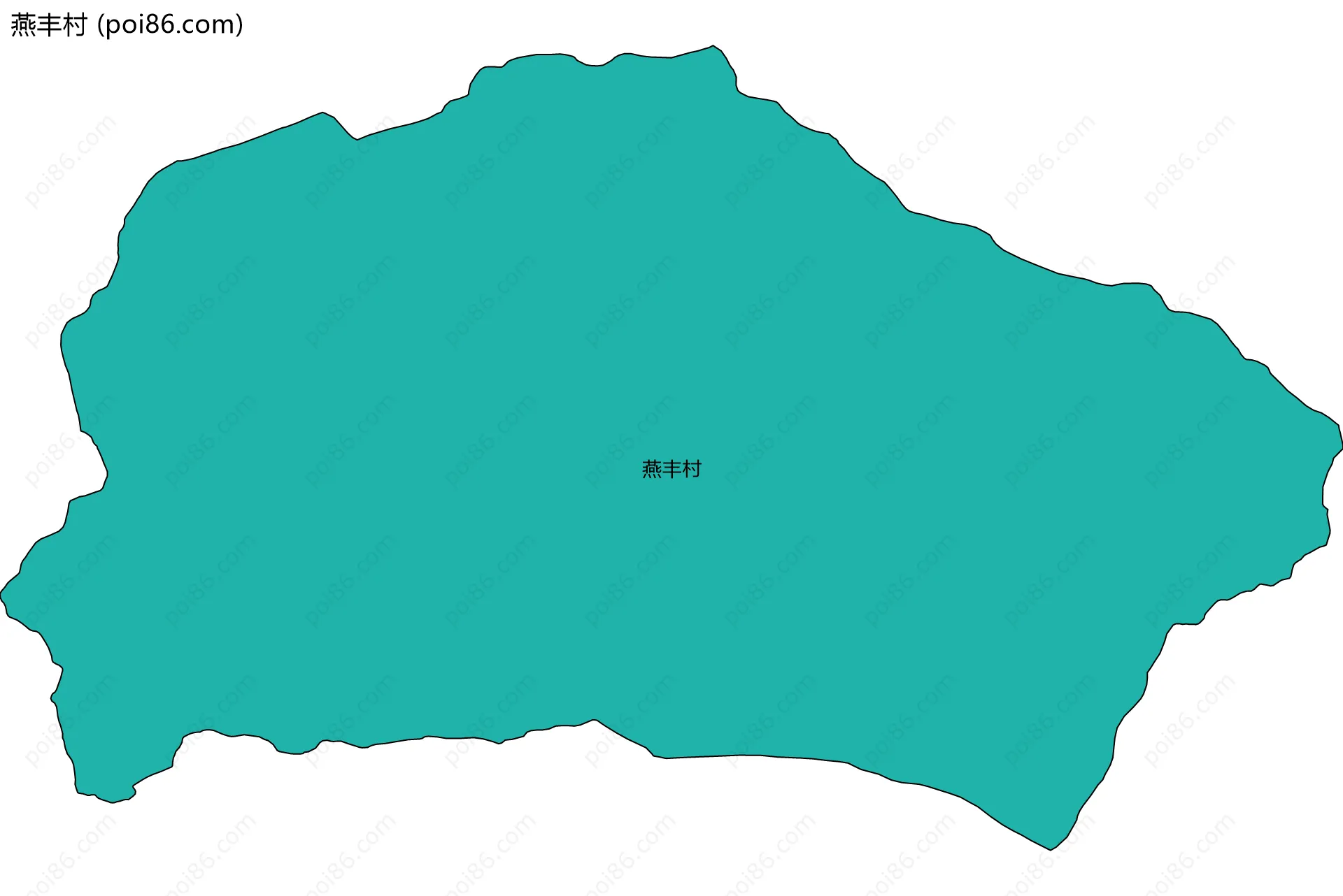 燕丰村边界地图