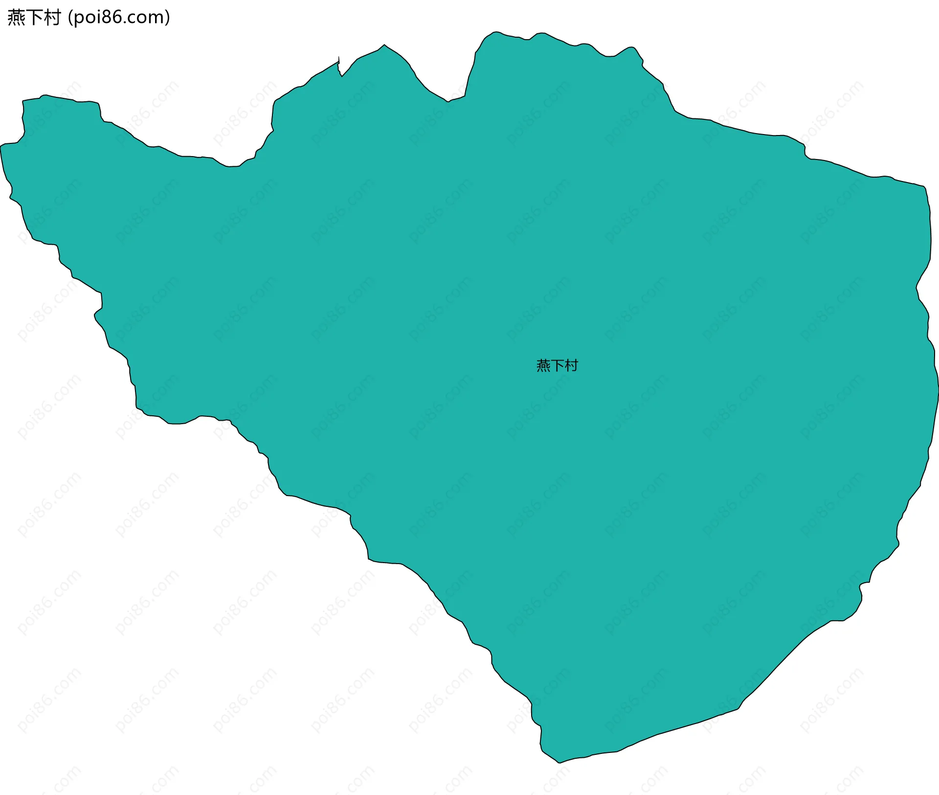 燕下村边界地图