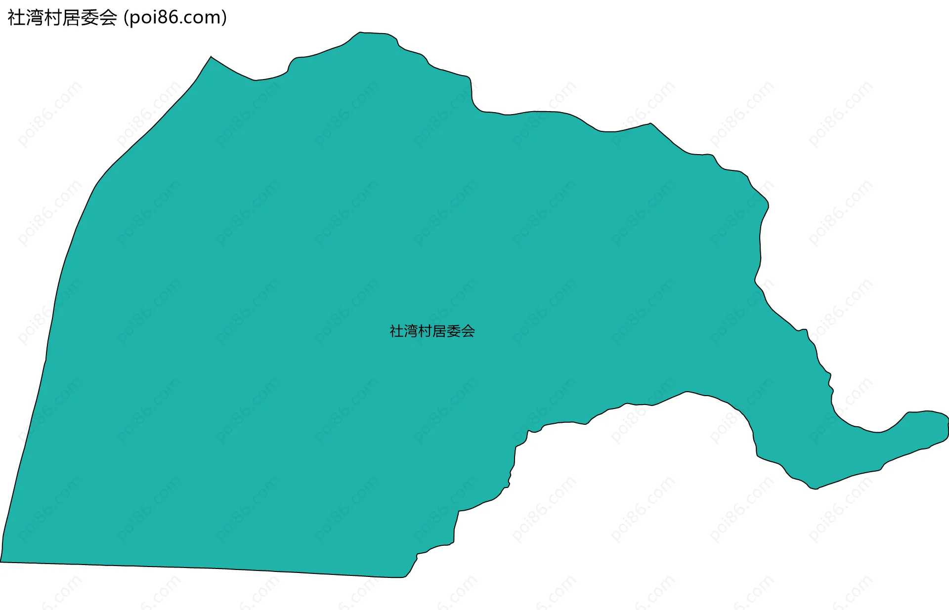 社湾村居委会边界地图