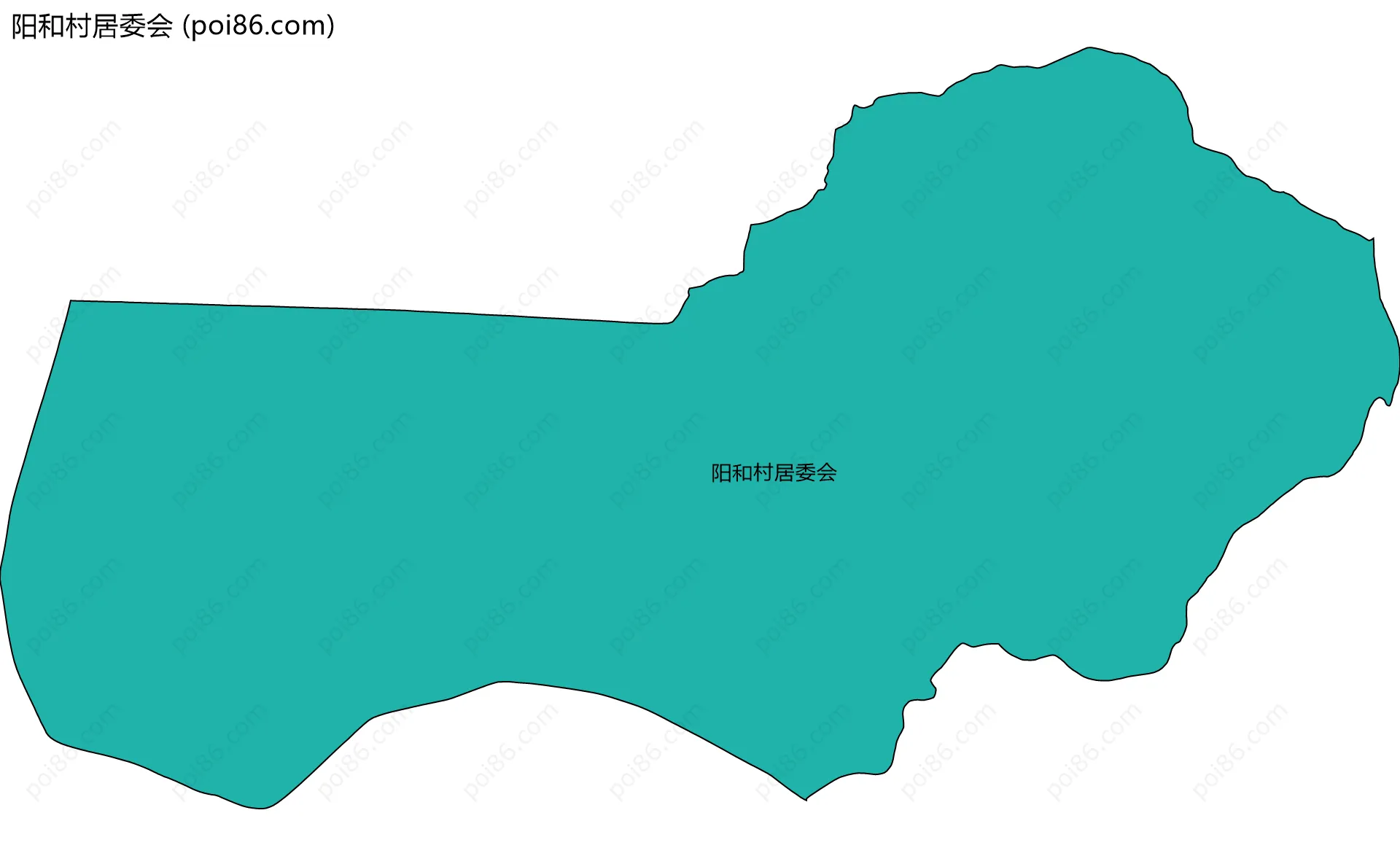 阳和村居委会边界地图