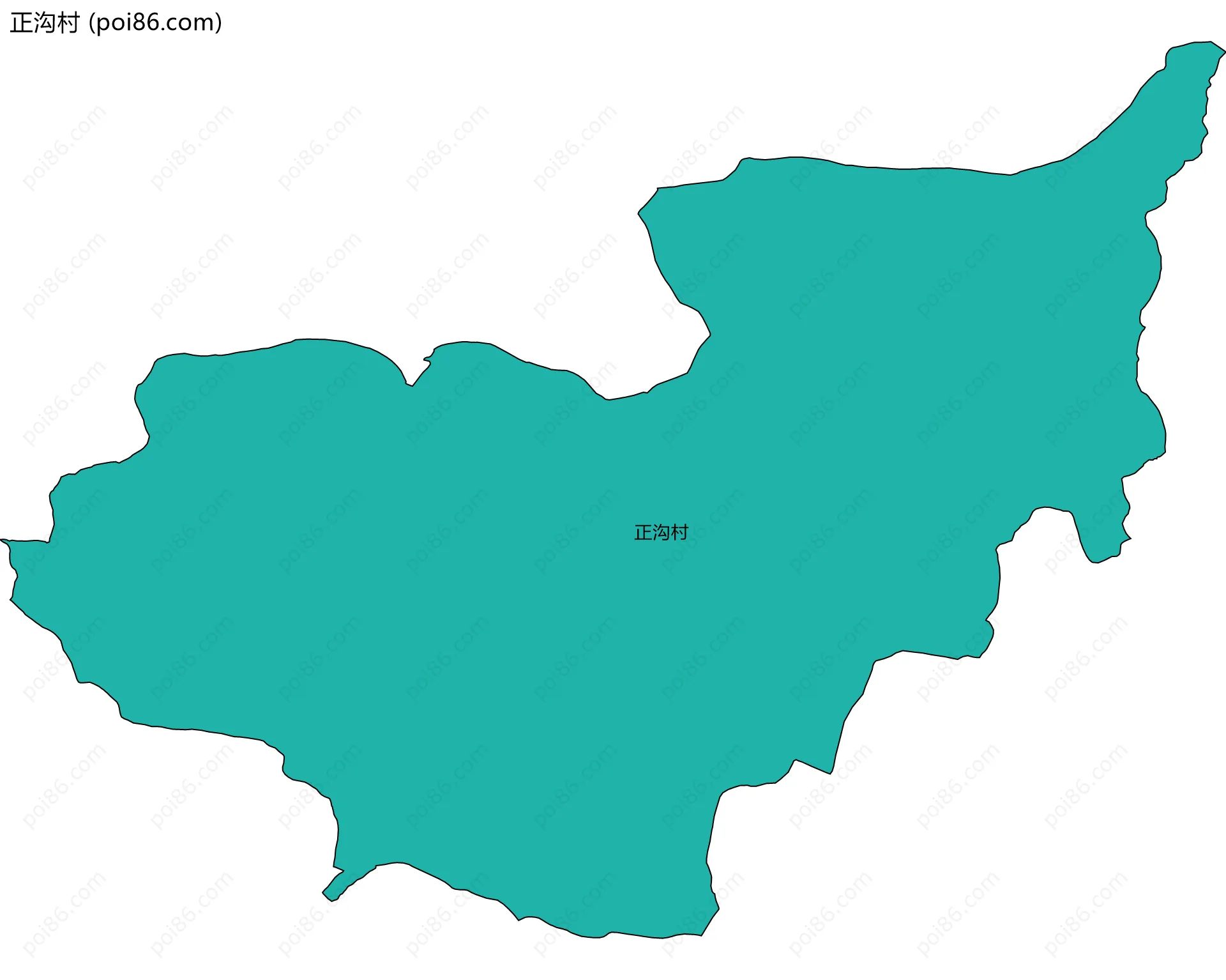 正沟村边界地图