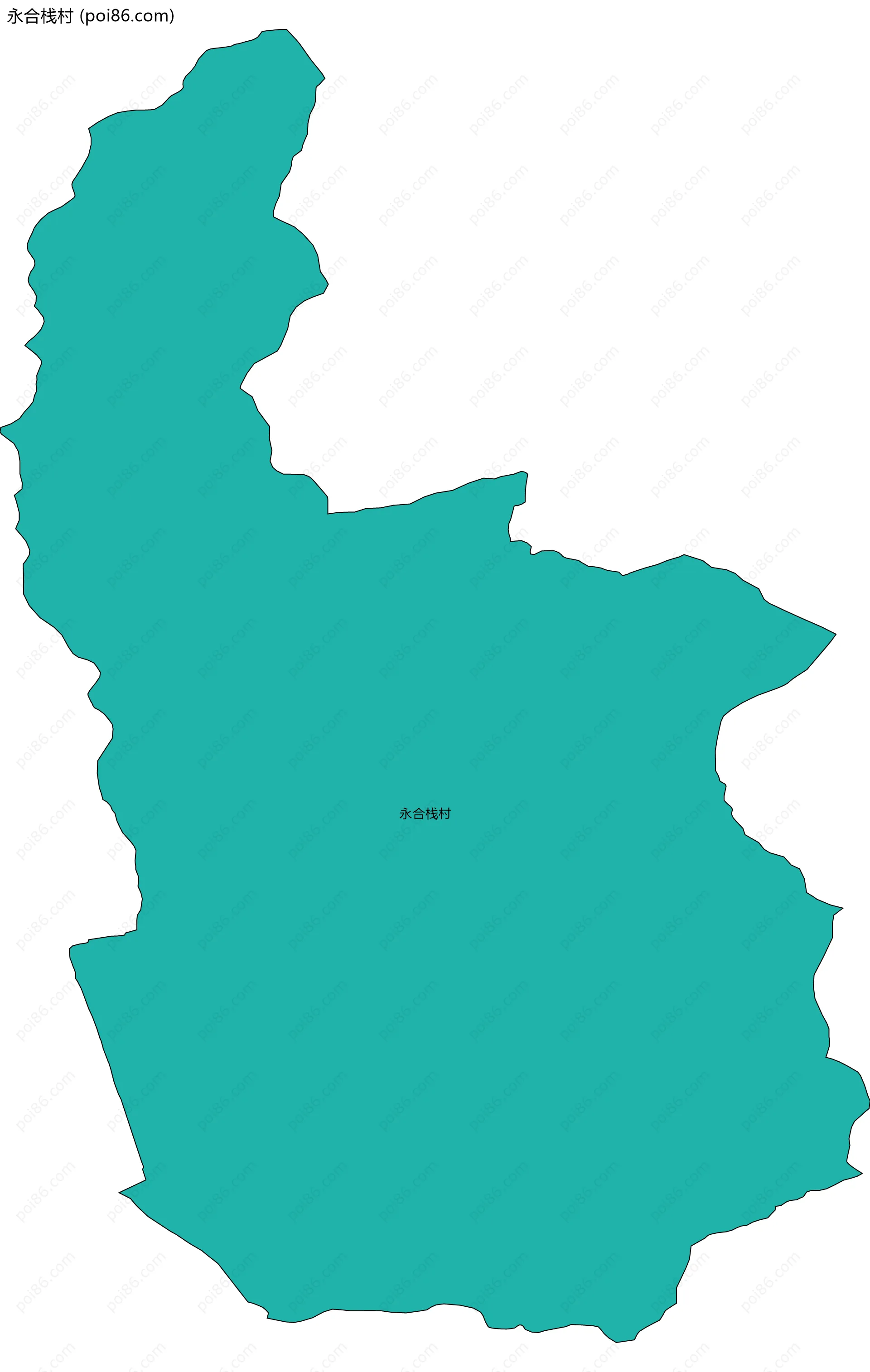 永合栈村边界地图