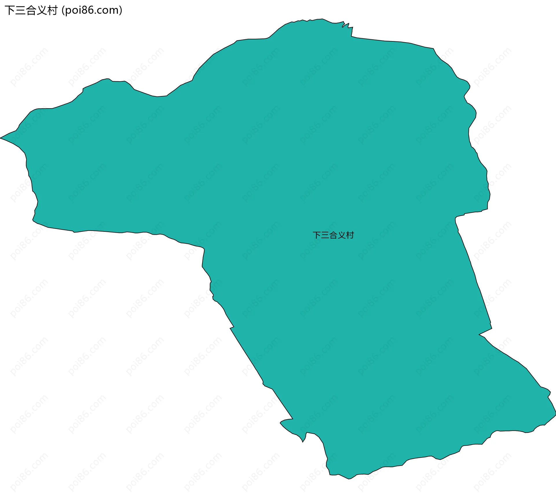 下三合义村边界地图