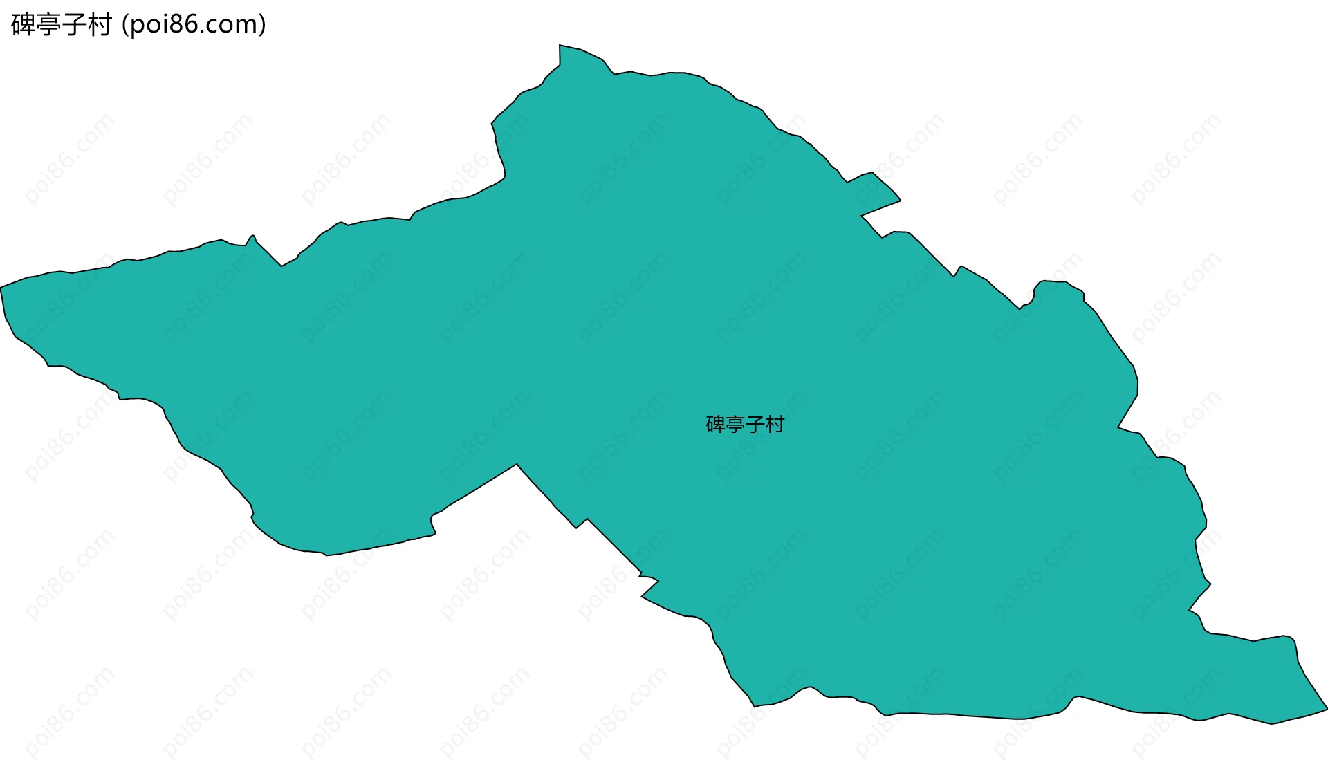 碑亭子村边界地图