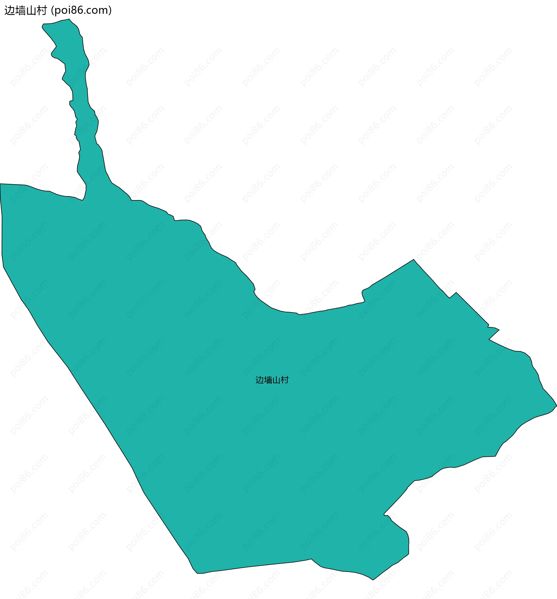 边墙山村边界地图
