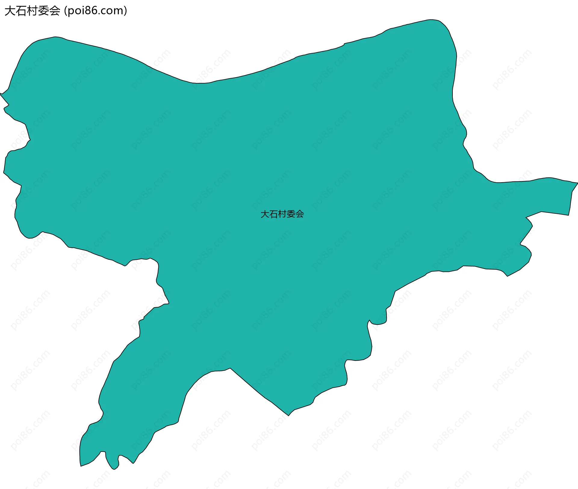 大石村委会边界地图