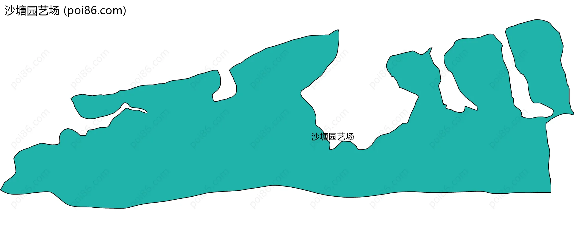 沙塘园艺场边界地图