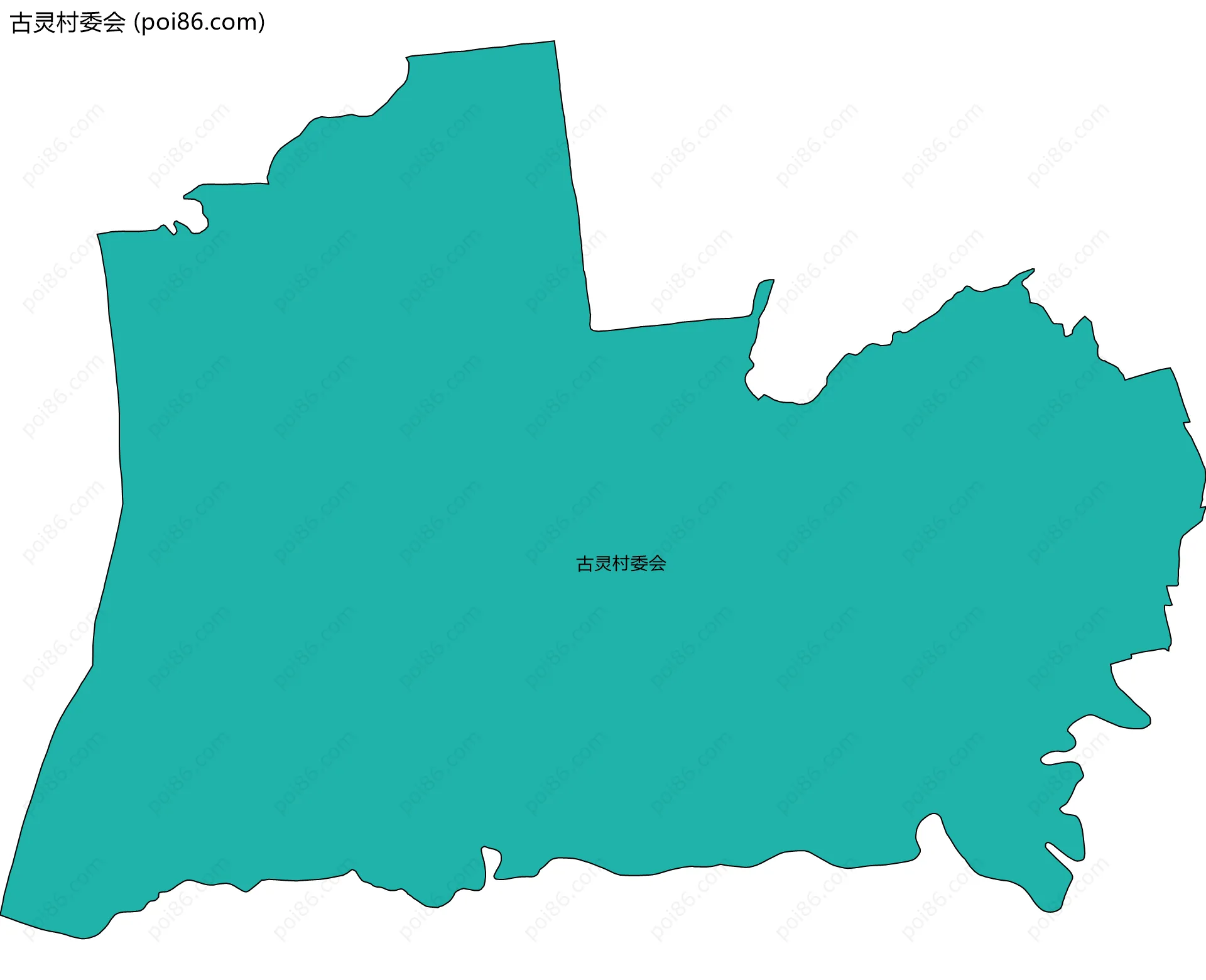 古灵村委会边界地图
