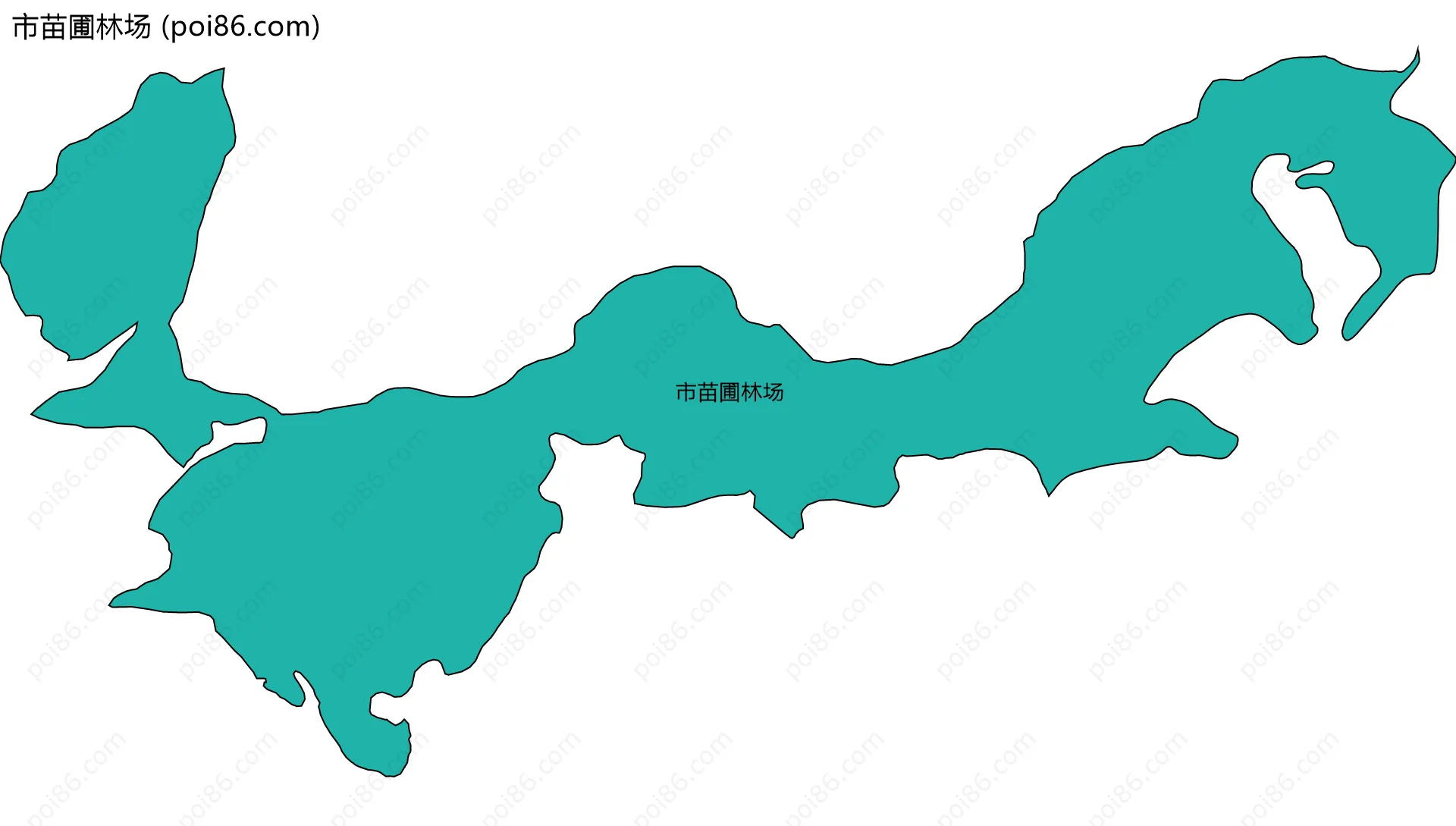 市苗圃林场边界地图