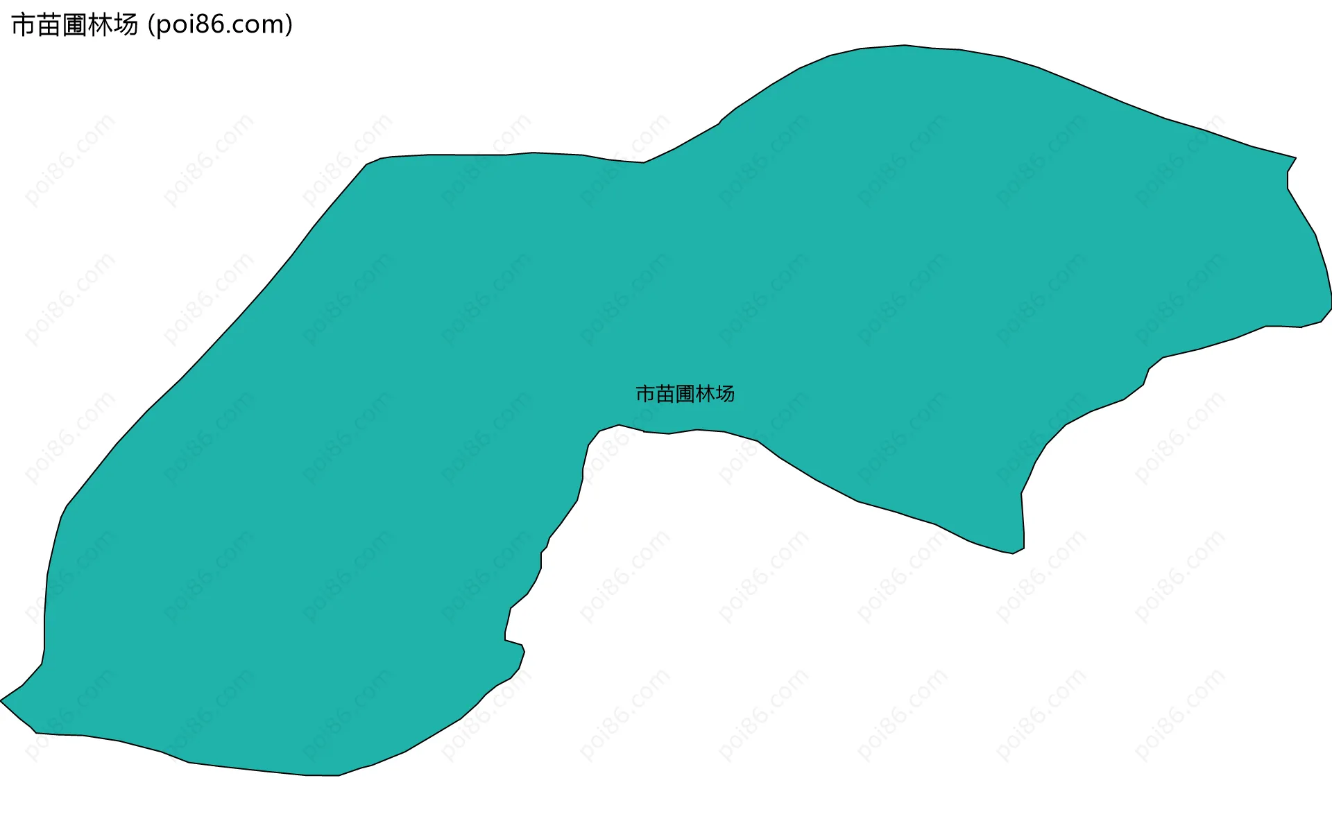 市苗圃林场边界地图
