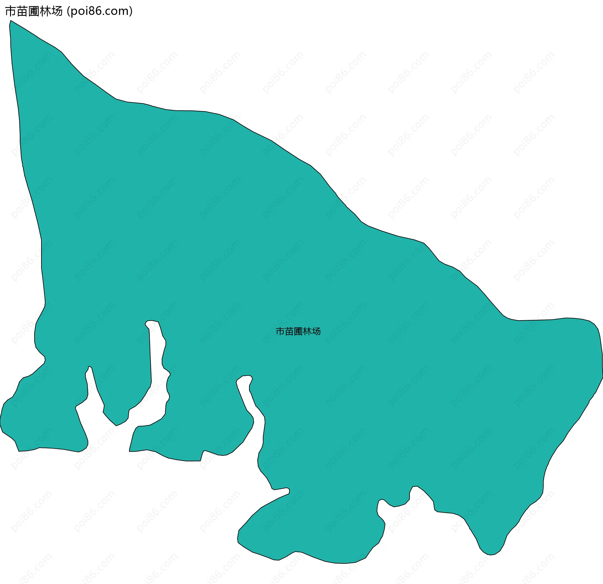 市苗圃林场边界地图