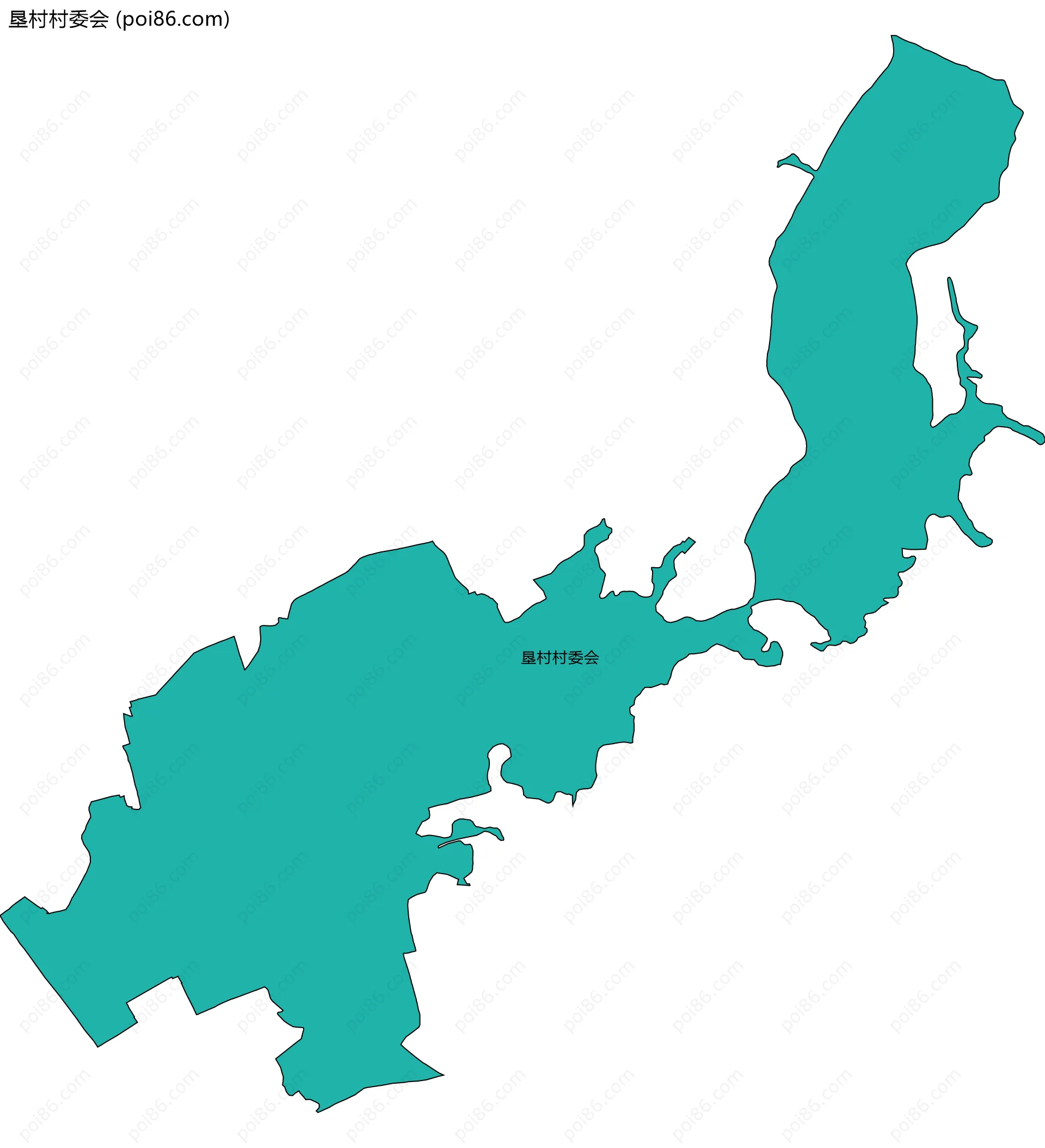 垦村村委会边界地图