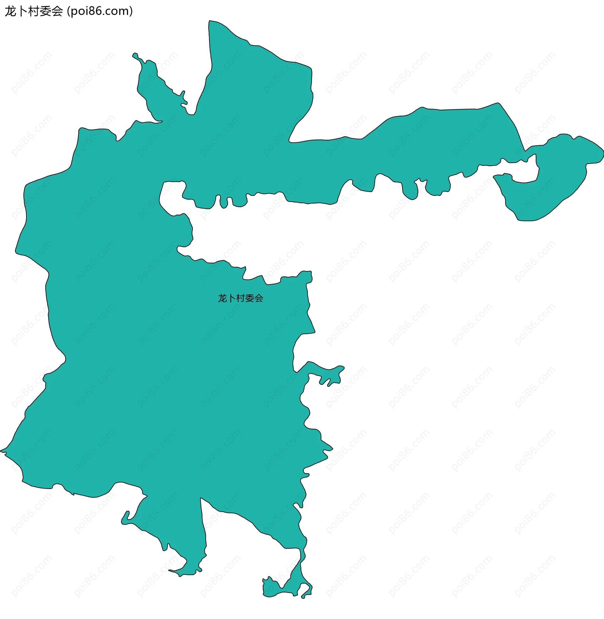 龙卜村委会边界地图