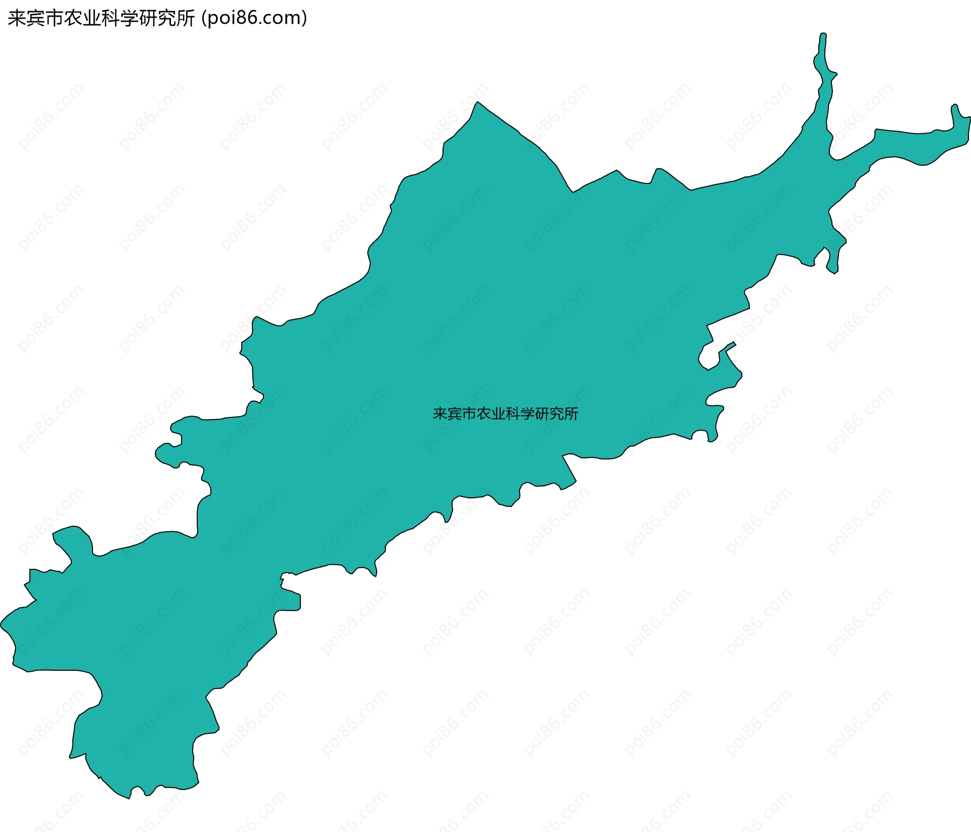 来宾市农业科学研究所边界地图