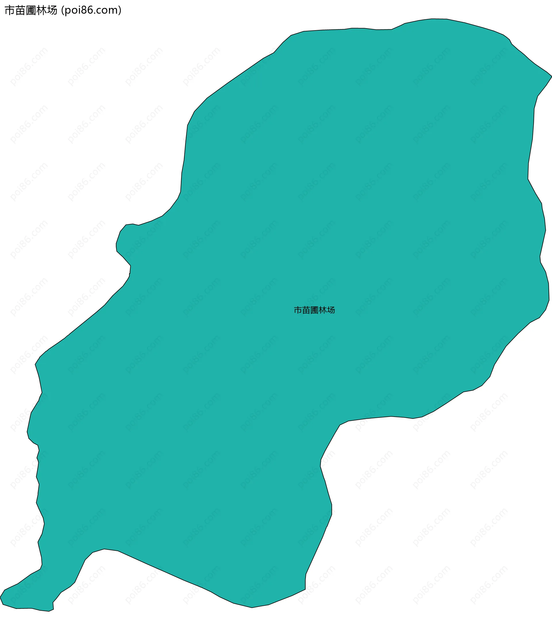 市苗圃林场边界地图