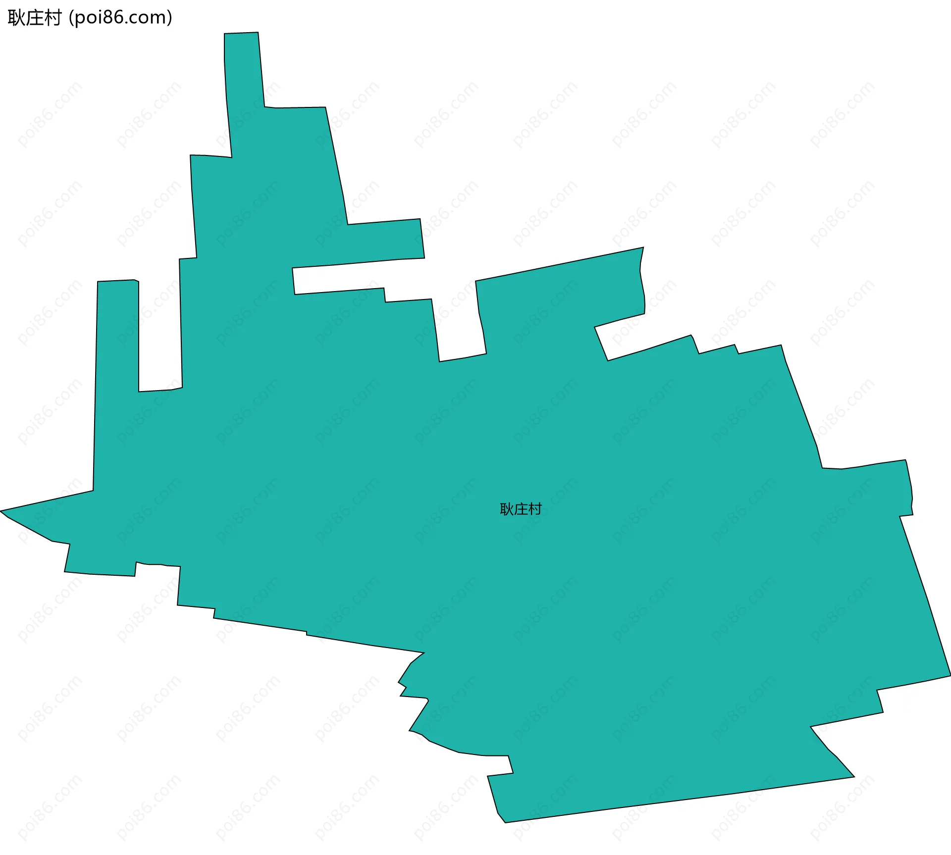 耿庄村边界地图