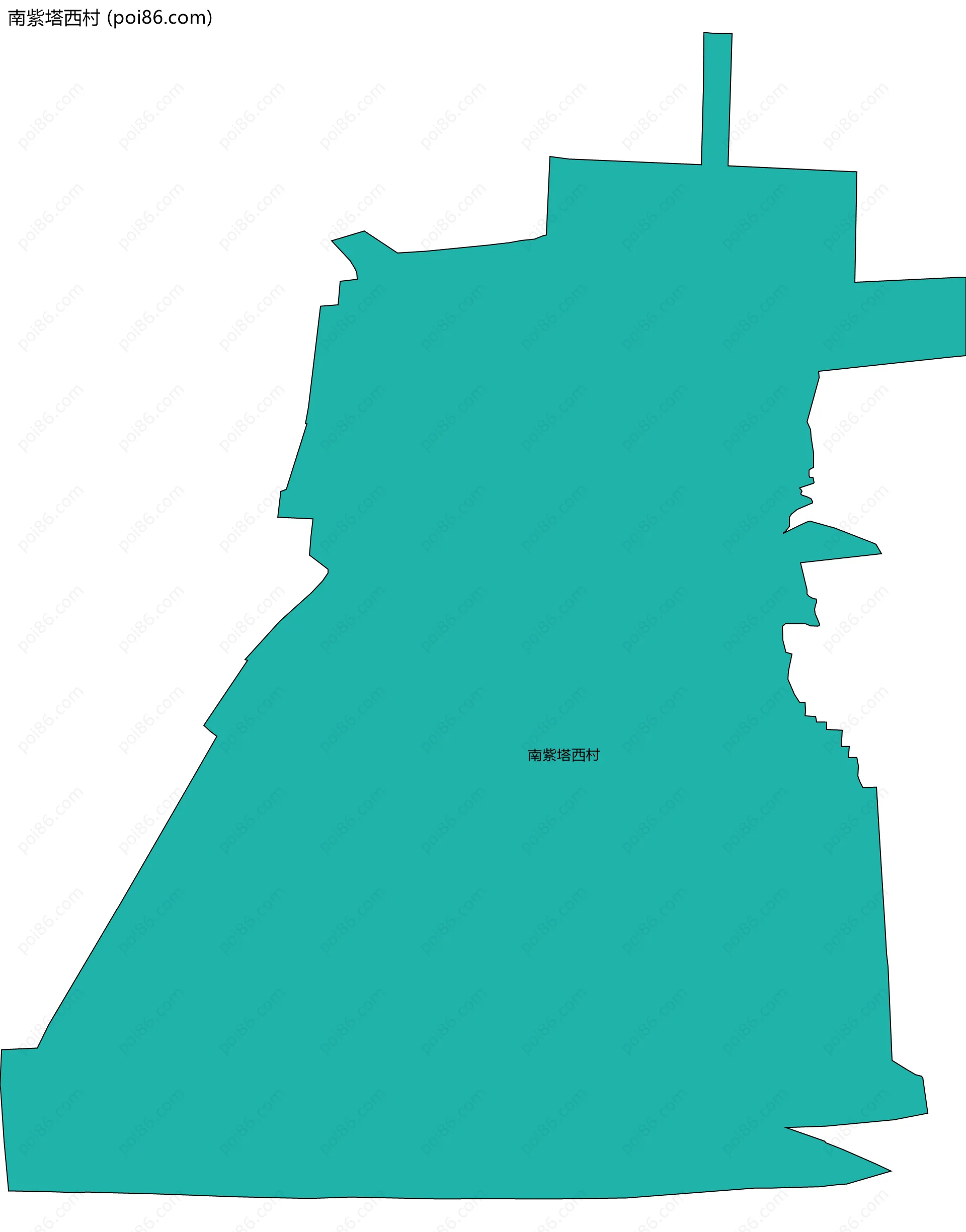 南紫塔西村边界地图