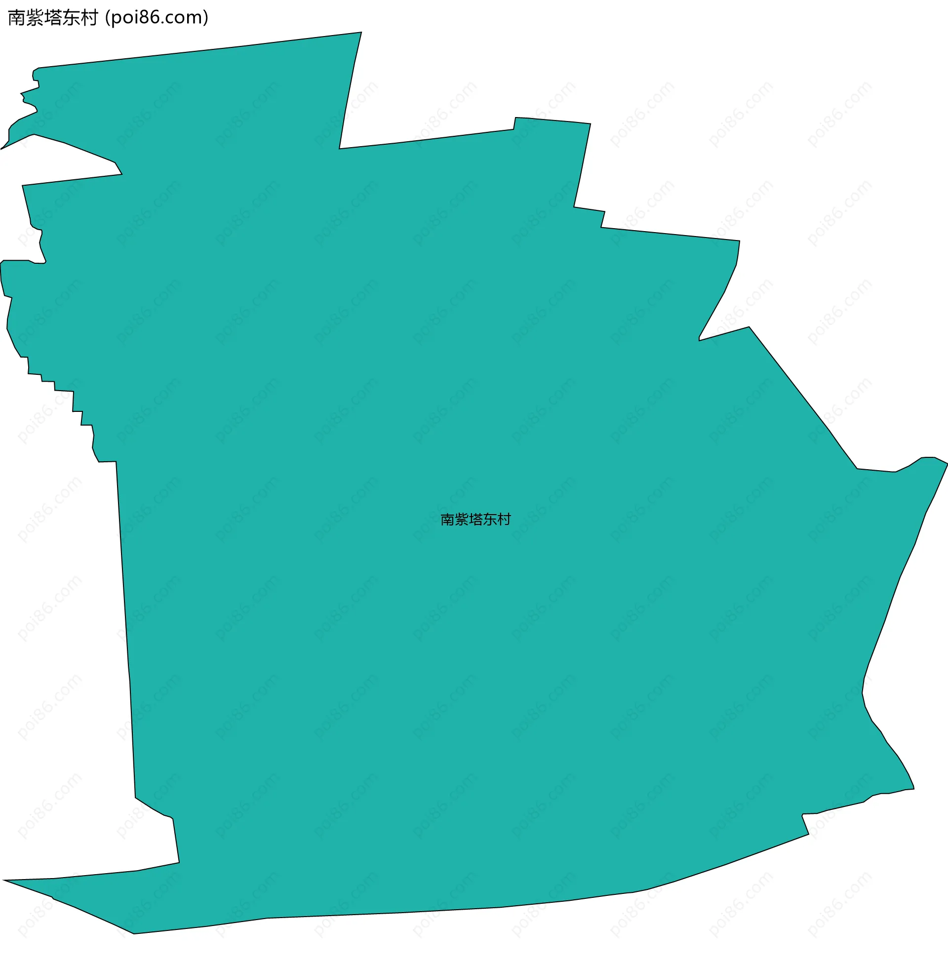 南紫塔东村边界地图