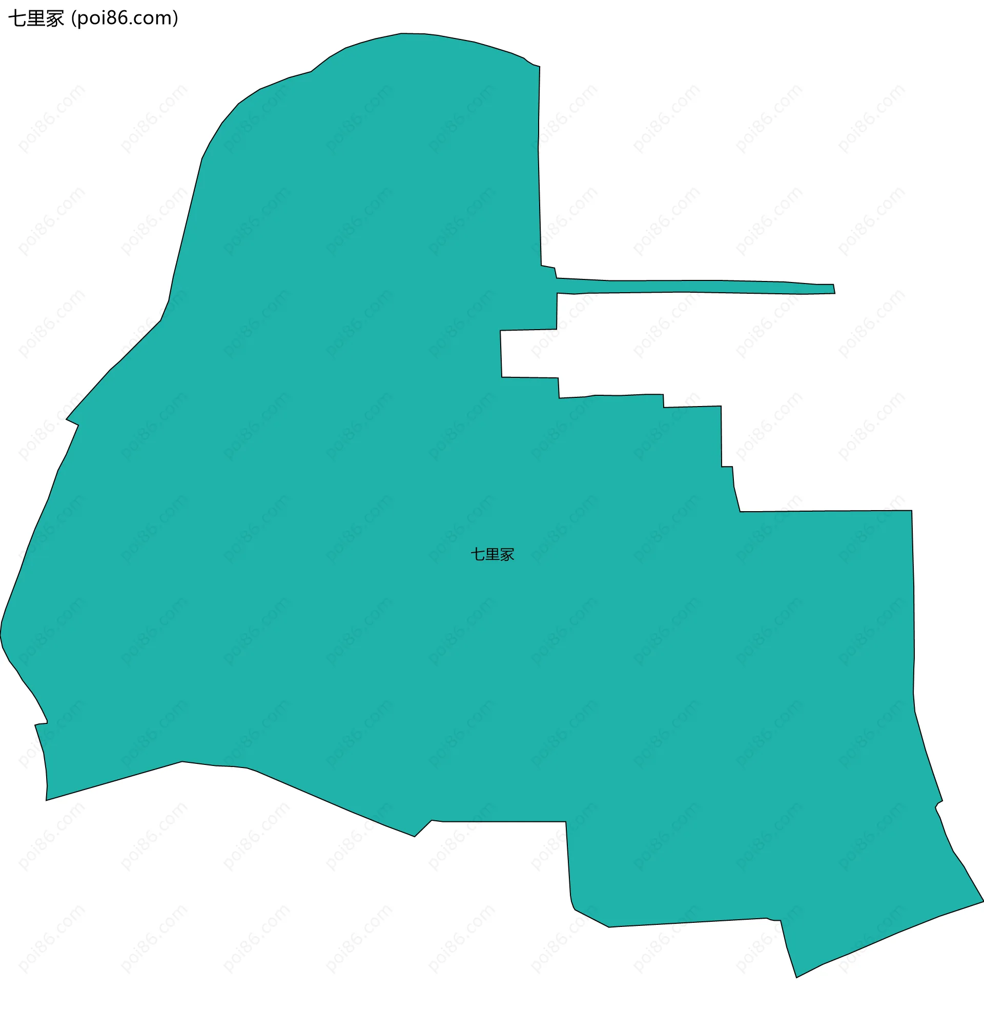 七里冢边界地图