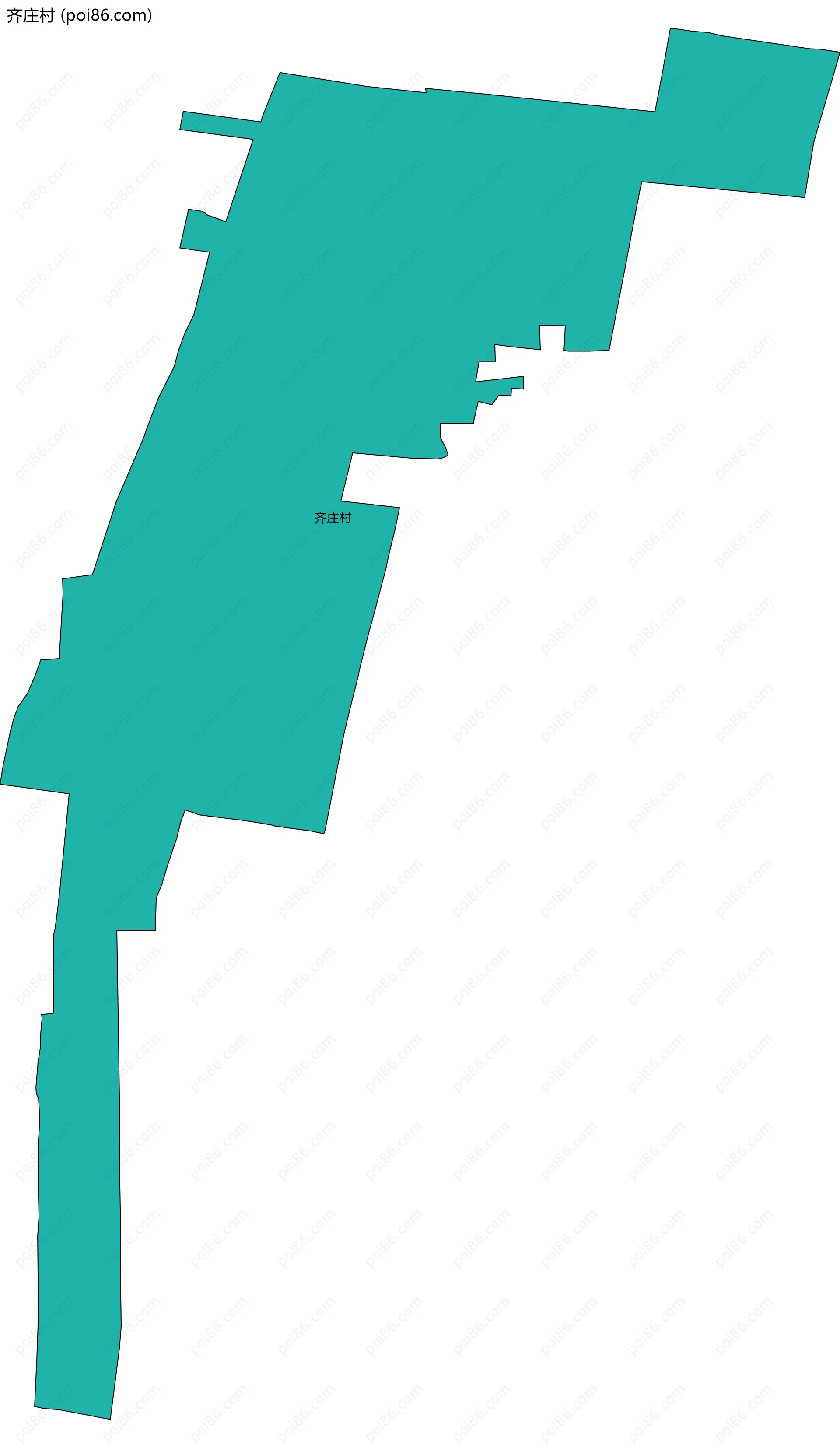 齐庄村边界地图