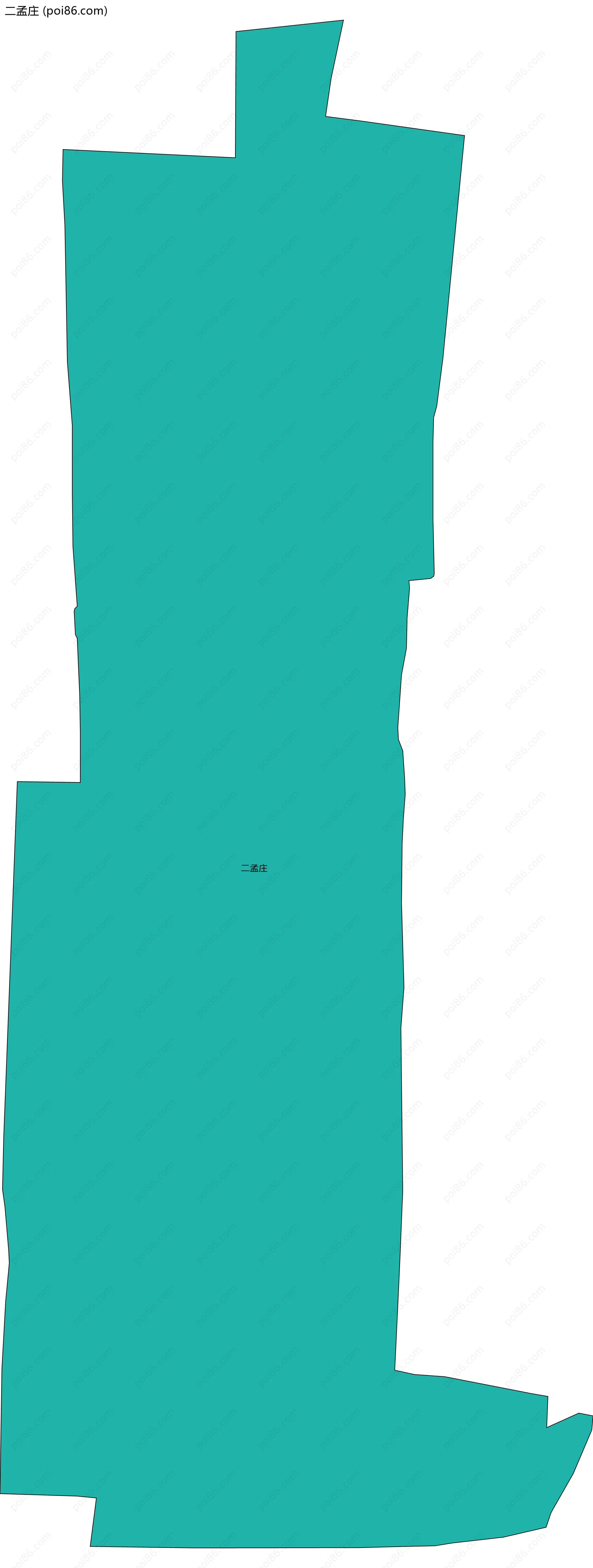 二孟庄边界地图