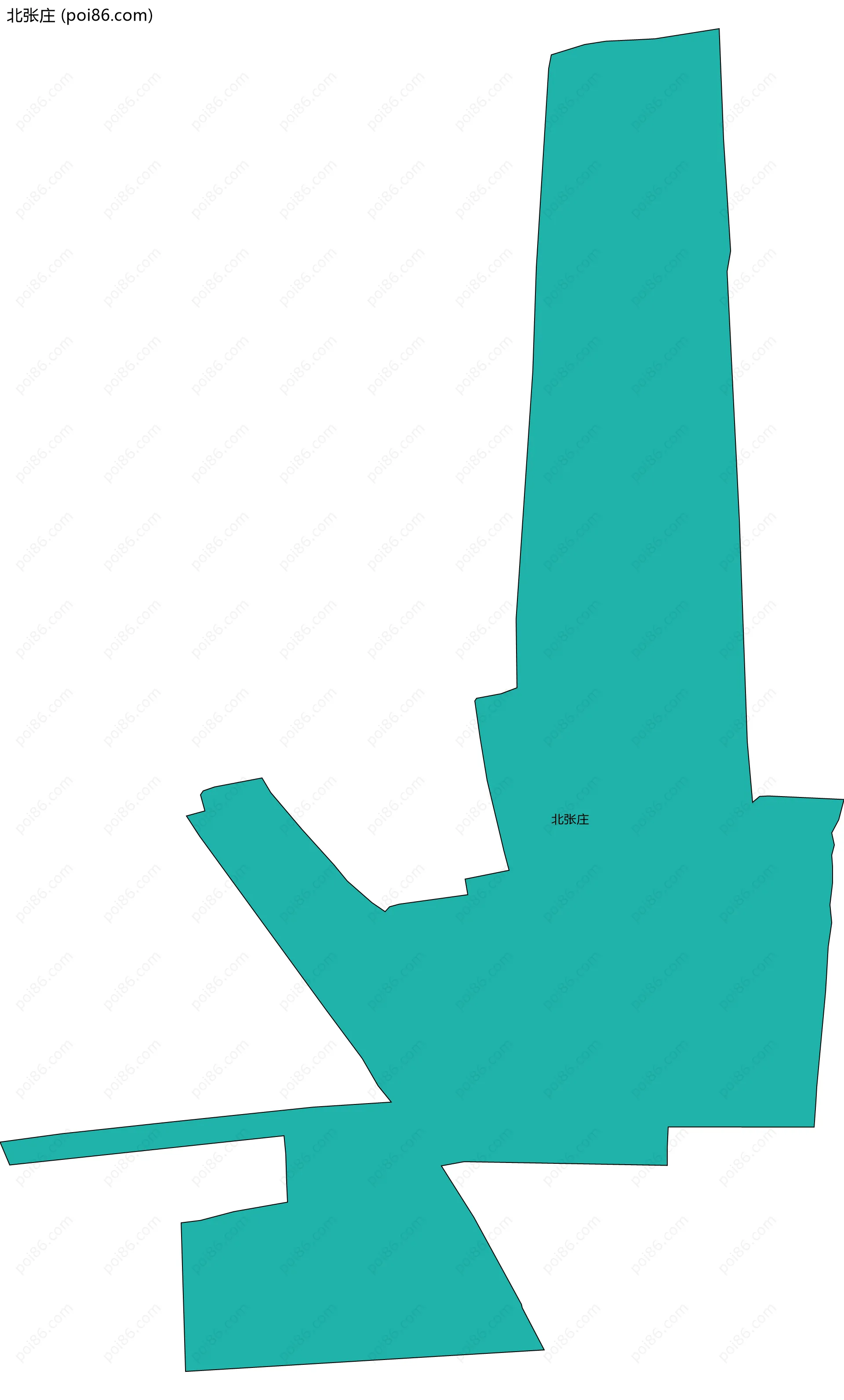 北张庄边界地图