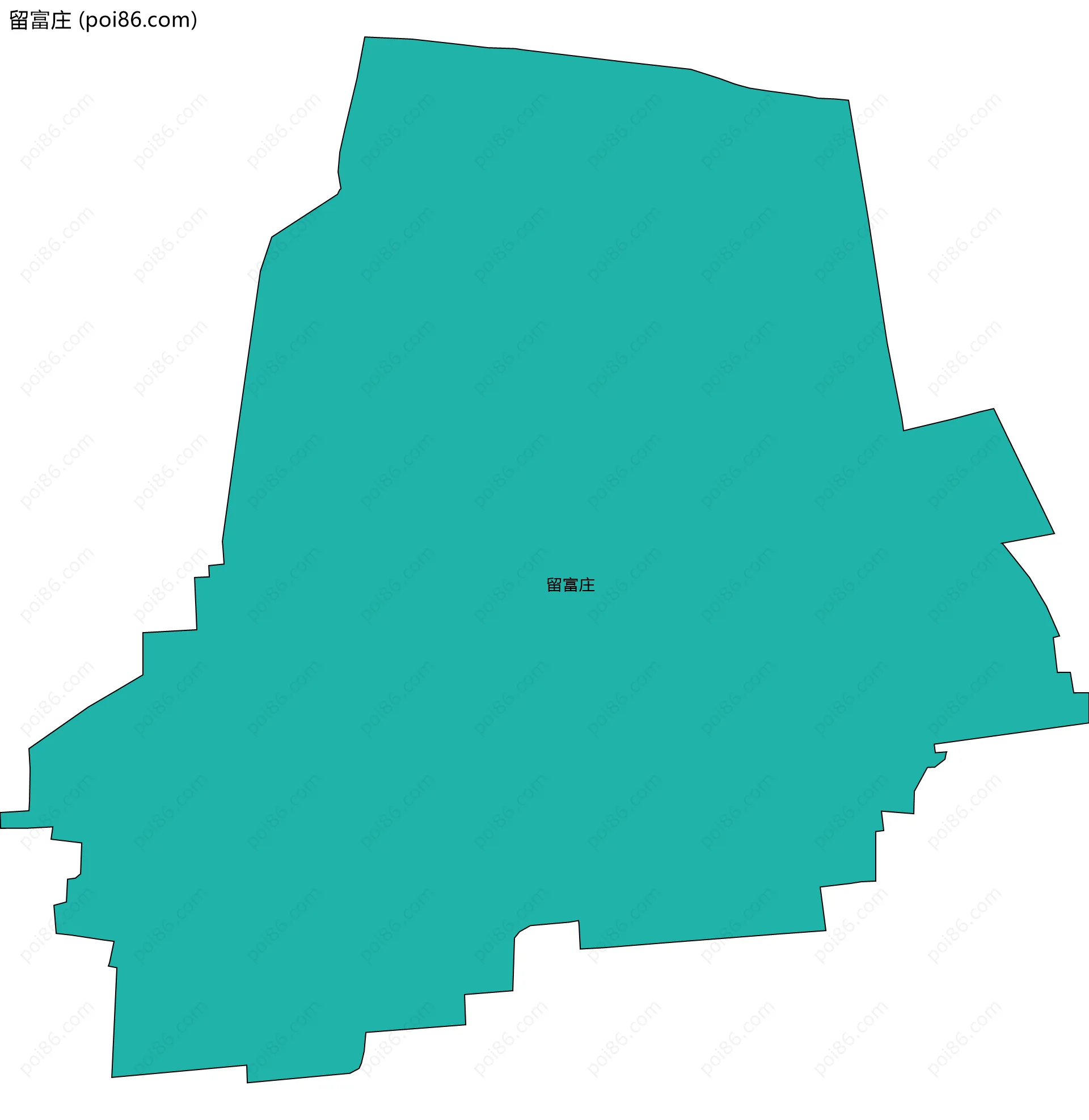 留富庄边界地图