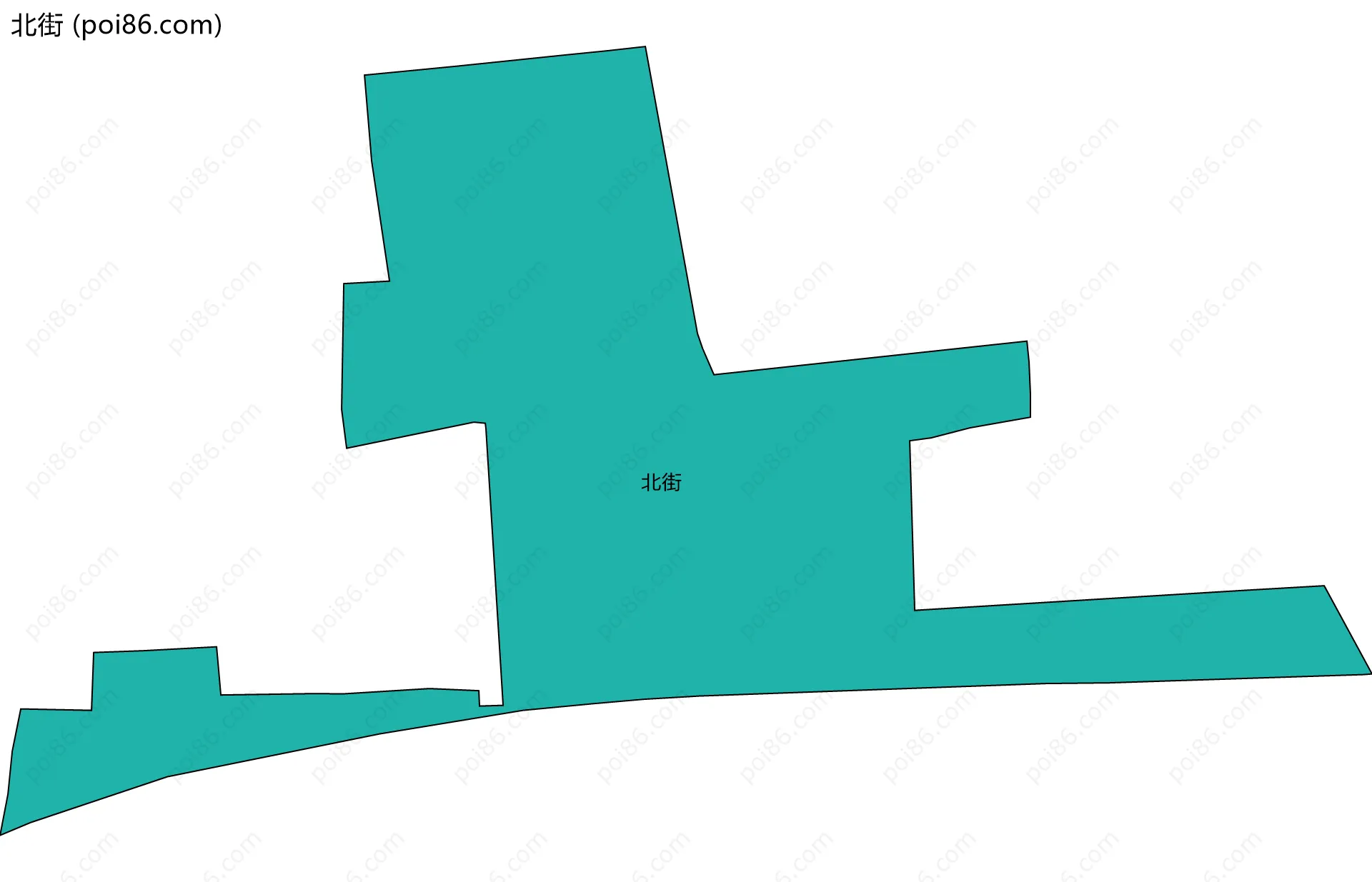 北街边界地图