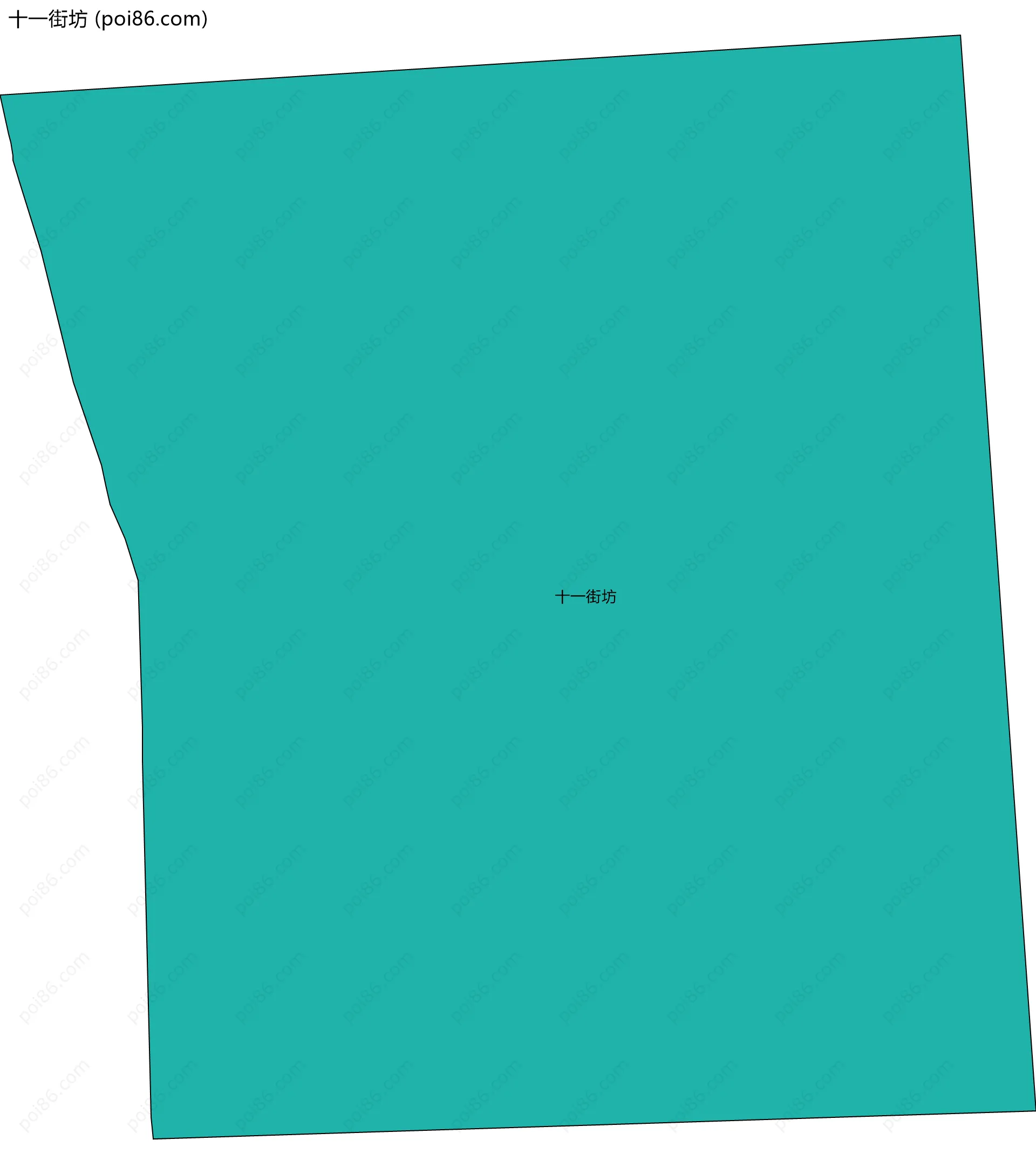 十一街坊边界地图