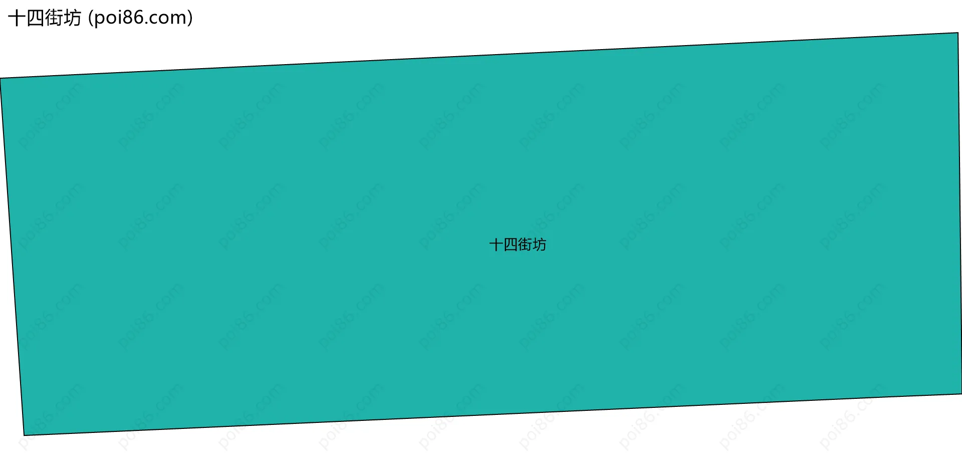 十四街坊边界地图