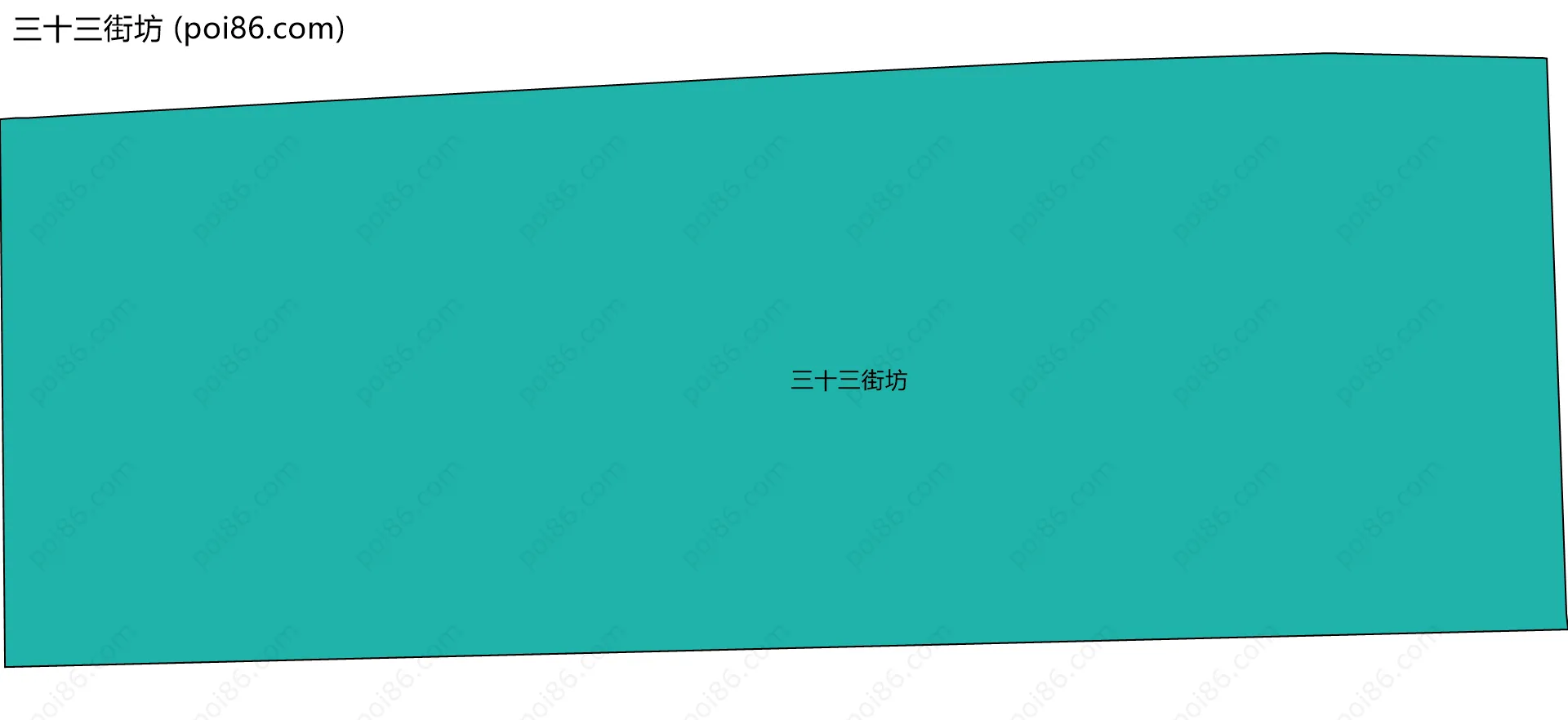 三十三街坊边界地图