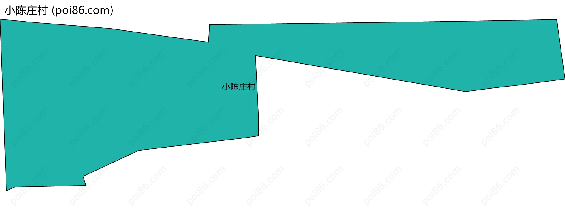 小陈庄村边界地图