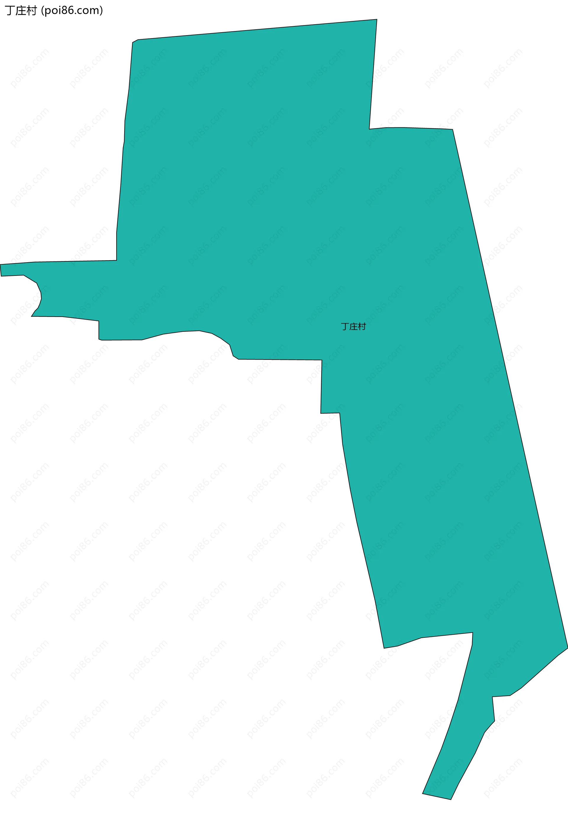 丁庄村边界地图
