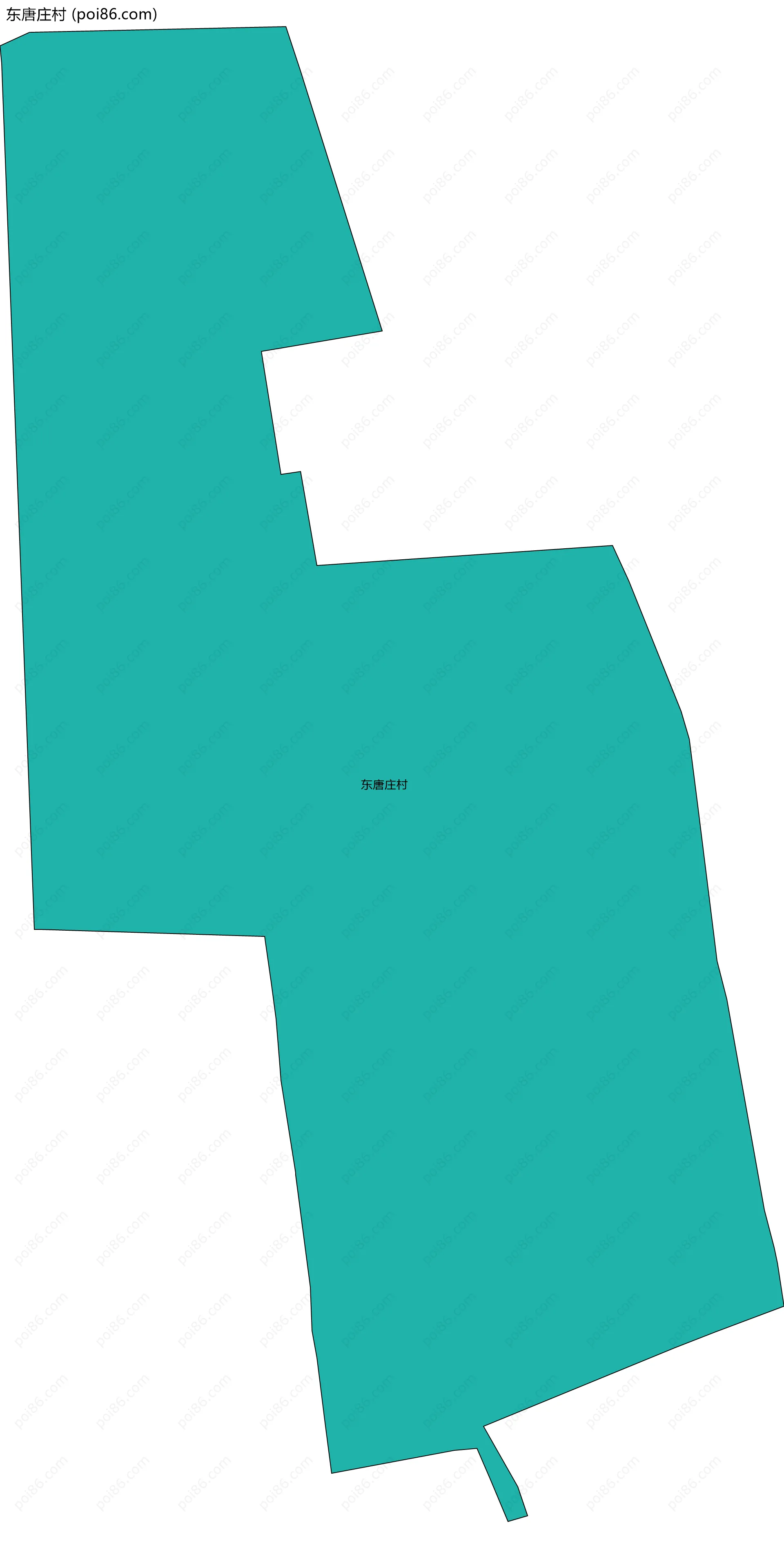 东唐庄村边界地图