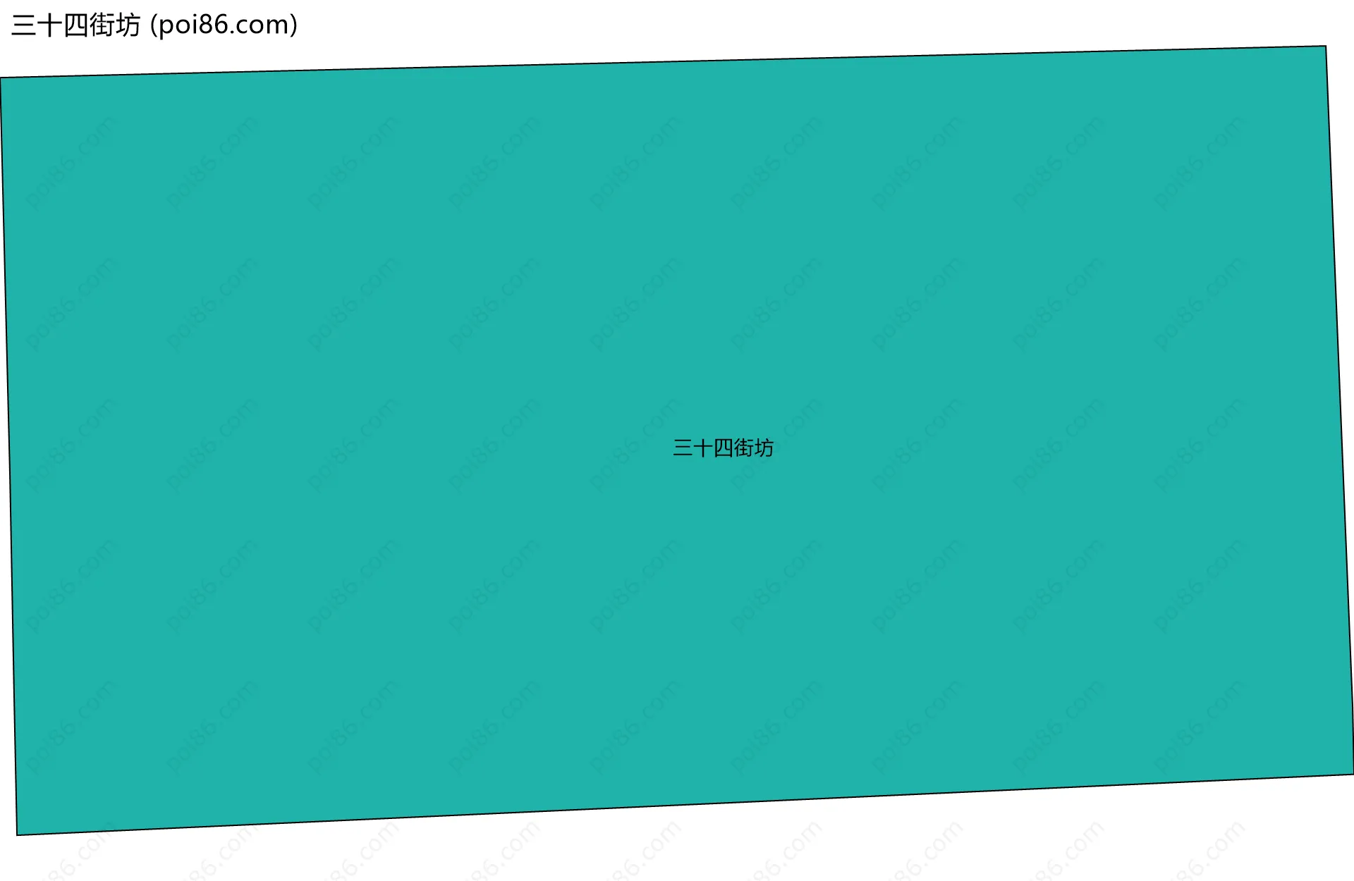 三十四街坊边界地图