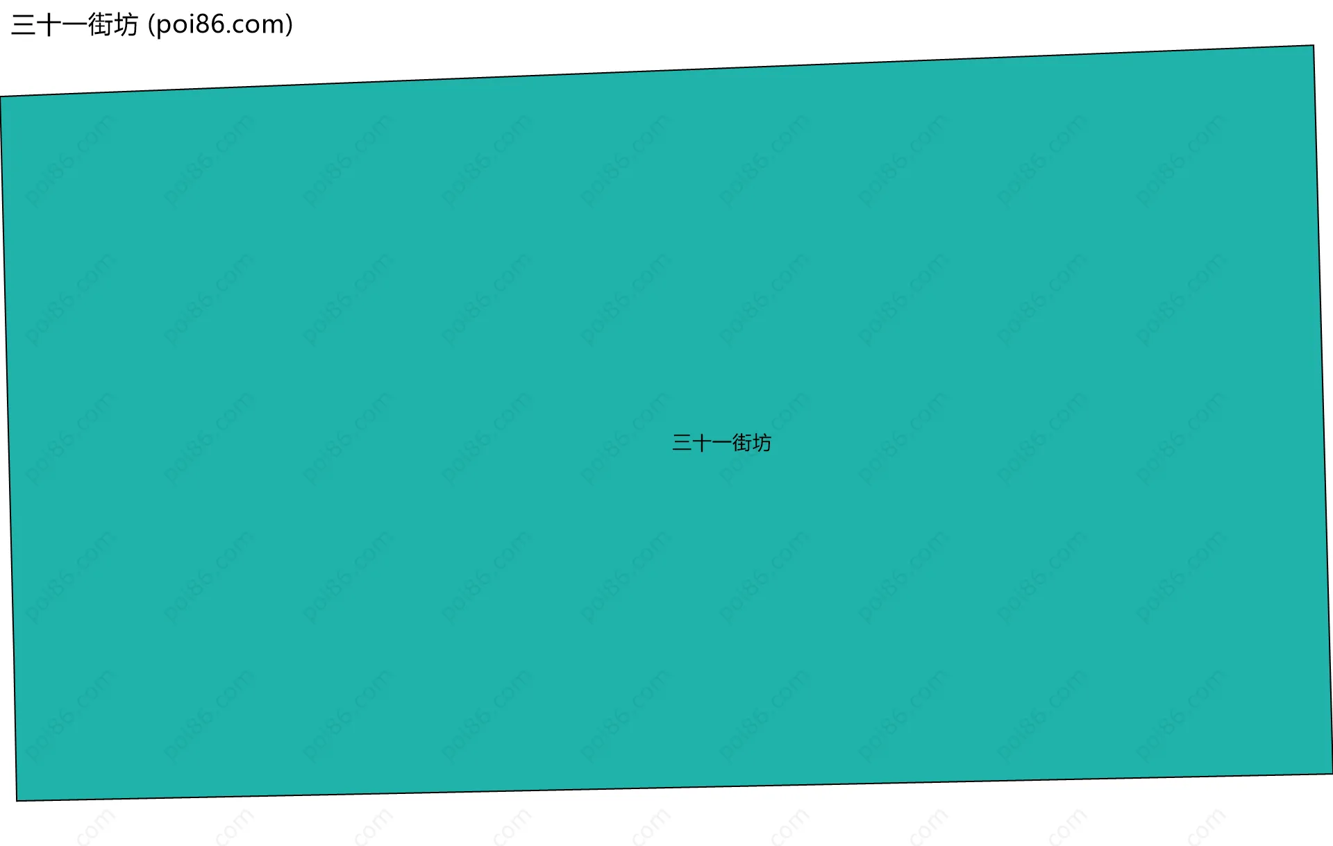 三十一街坊边界地图
