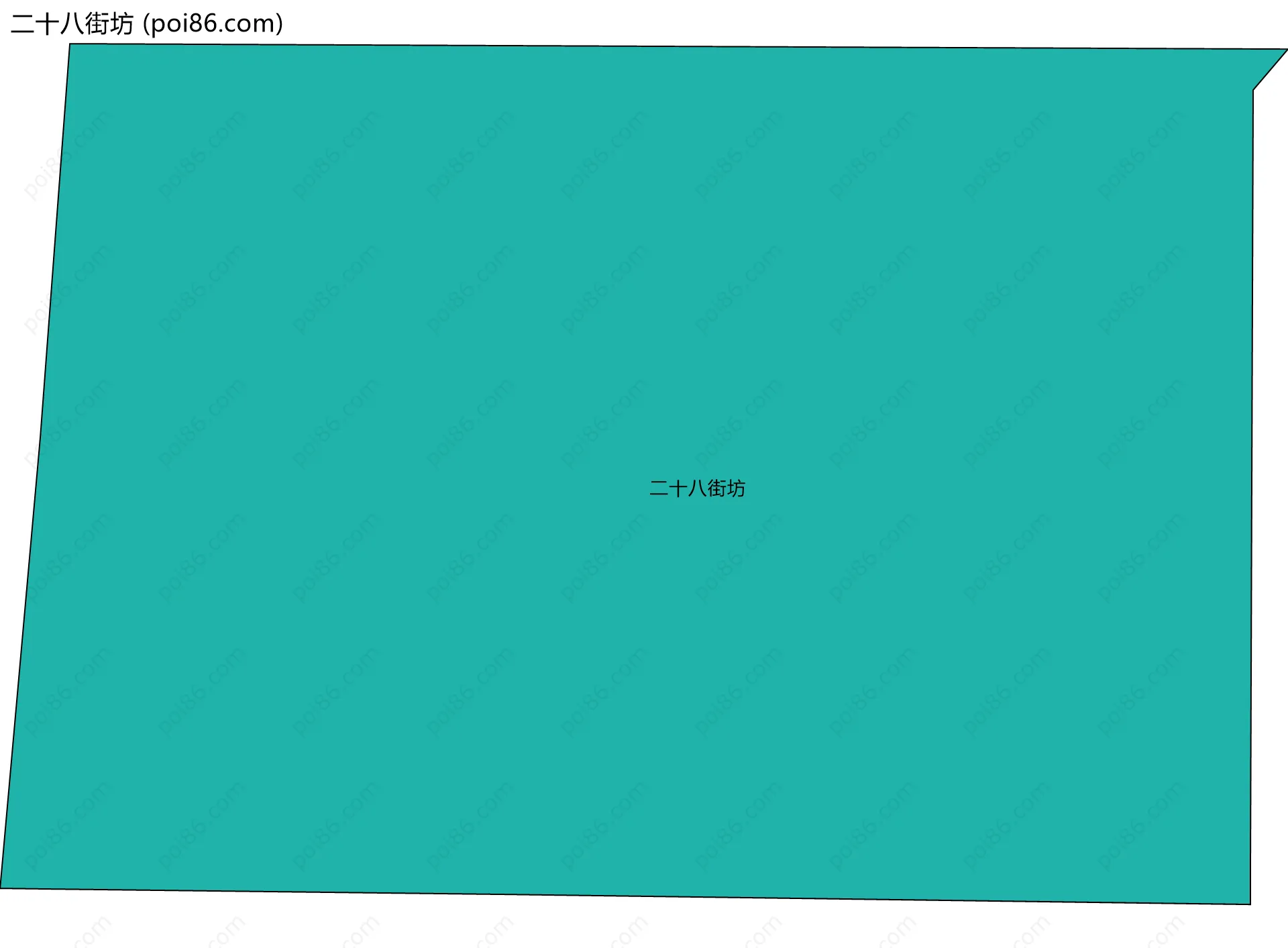 二十八街坊边界地图