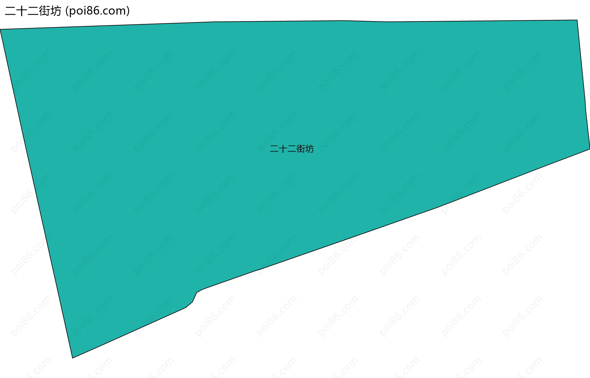 二十二街坊边界地图