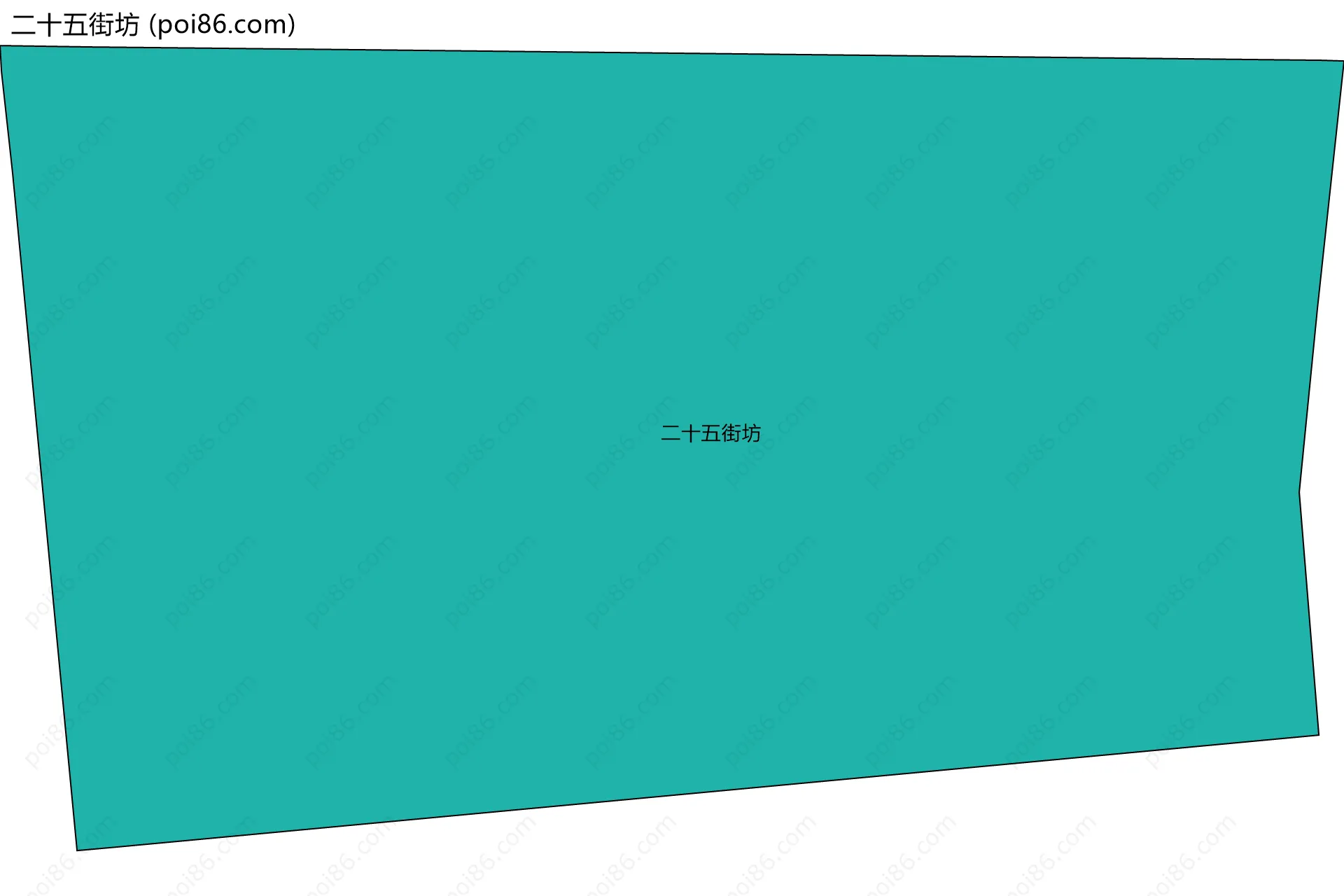 二十五街坊边界地图