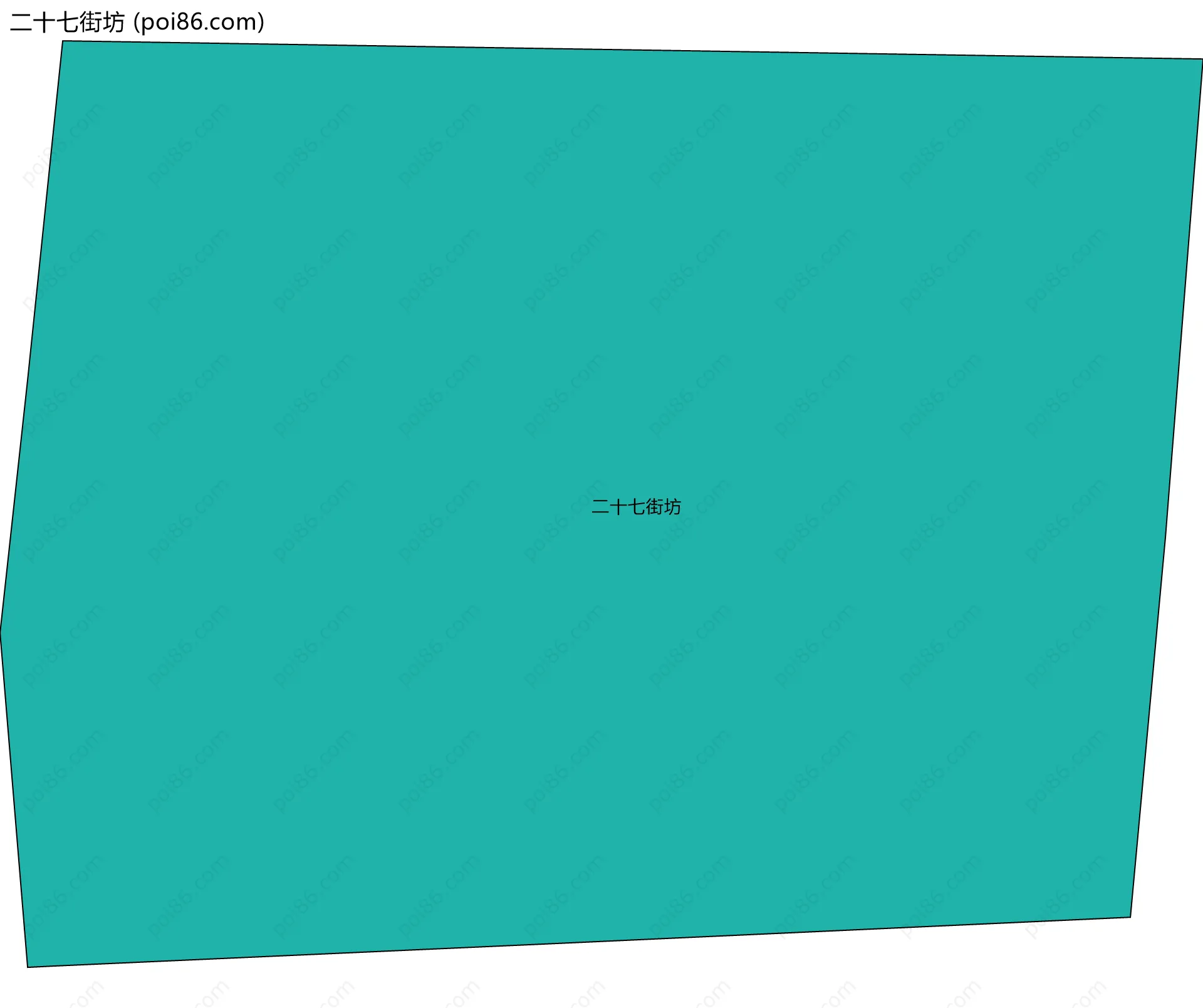二十七街坊边界地图